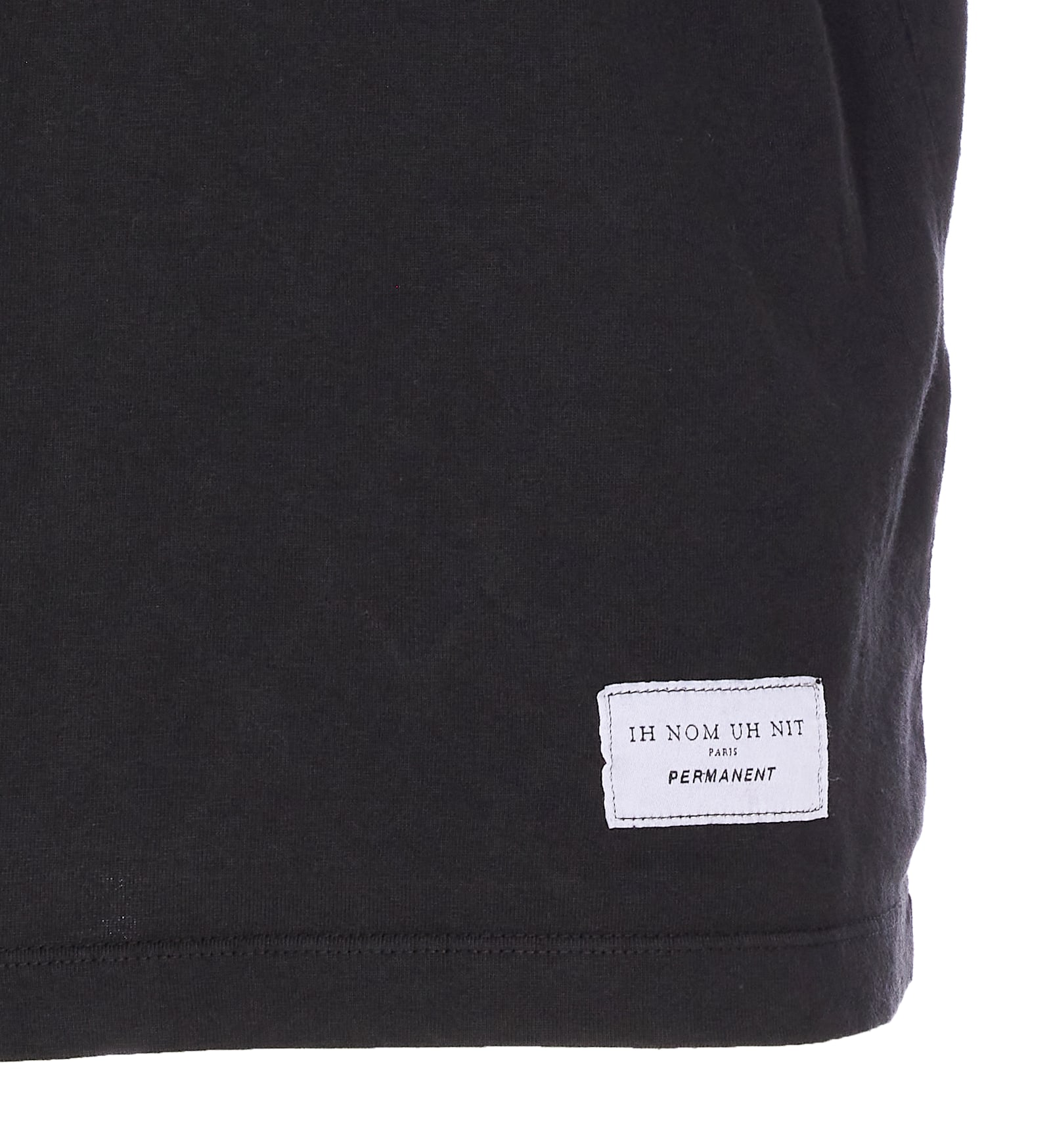 Ih Nom Uh Nit Crewneck Short Sleeve Straight Hem T-shirt In Black
