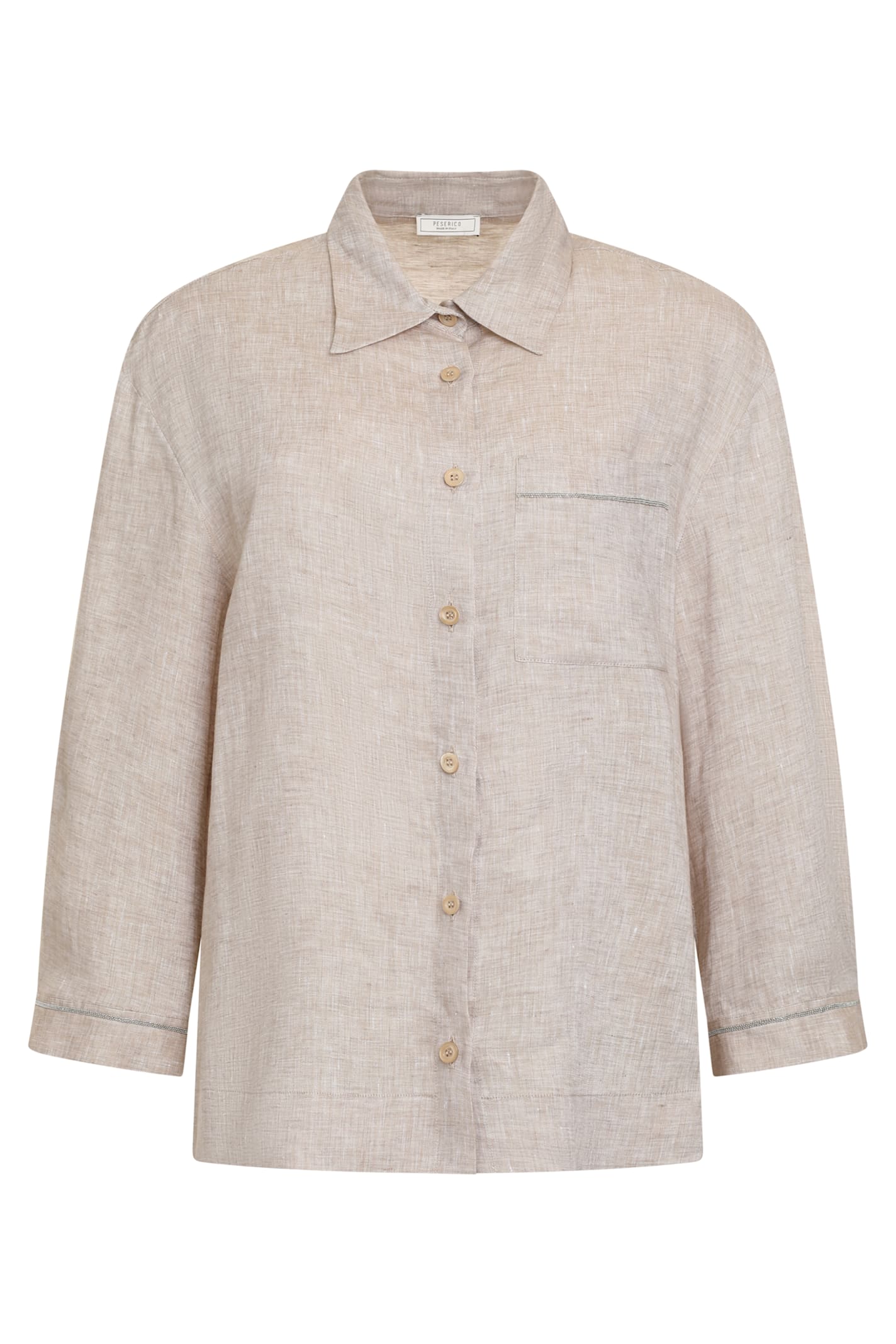 Peserico Button-up Linen Shirt
