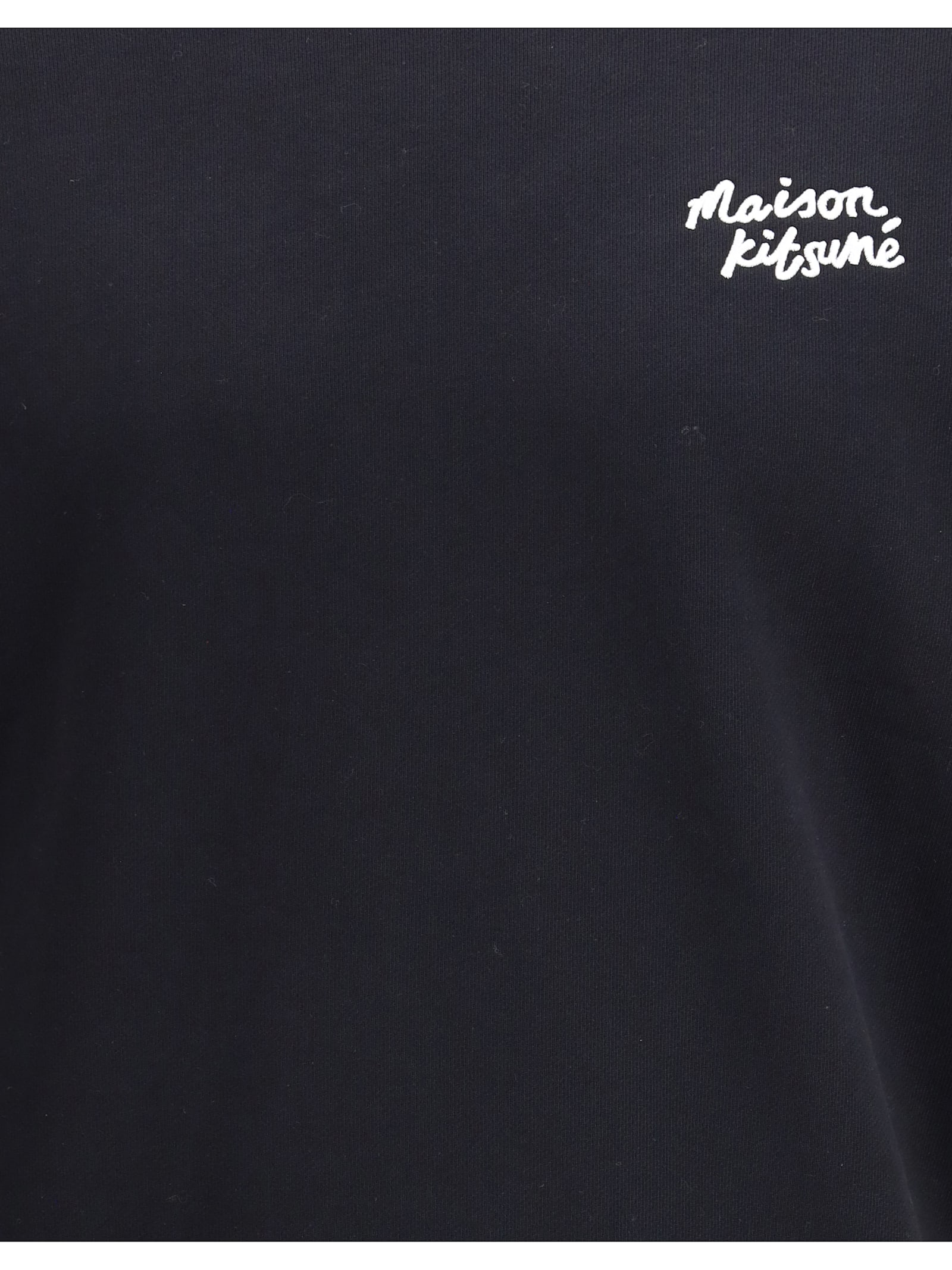 Maison Kitsuné Maison Kitsune Handwriting Comfort Sweatshirt In Black