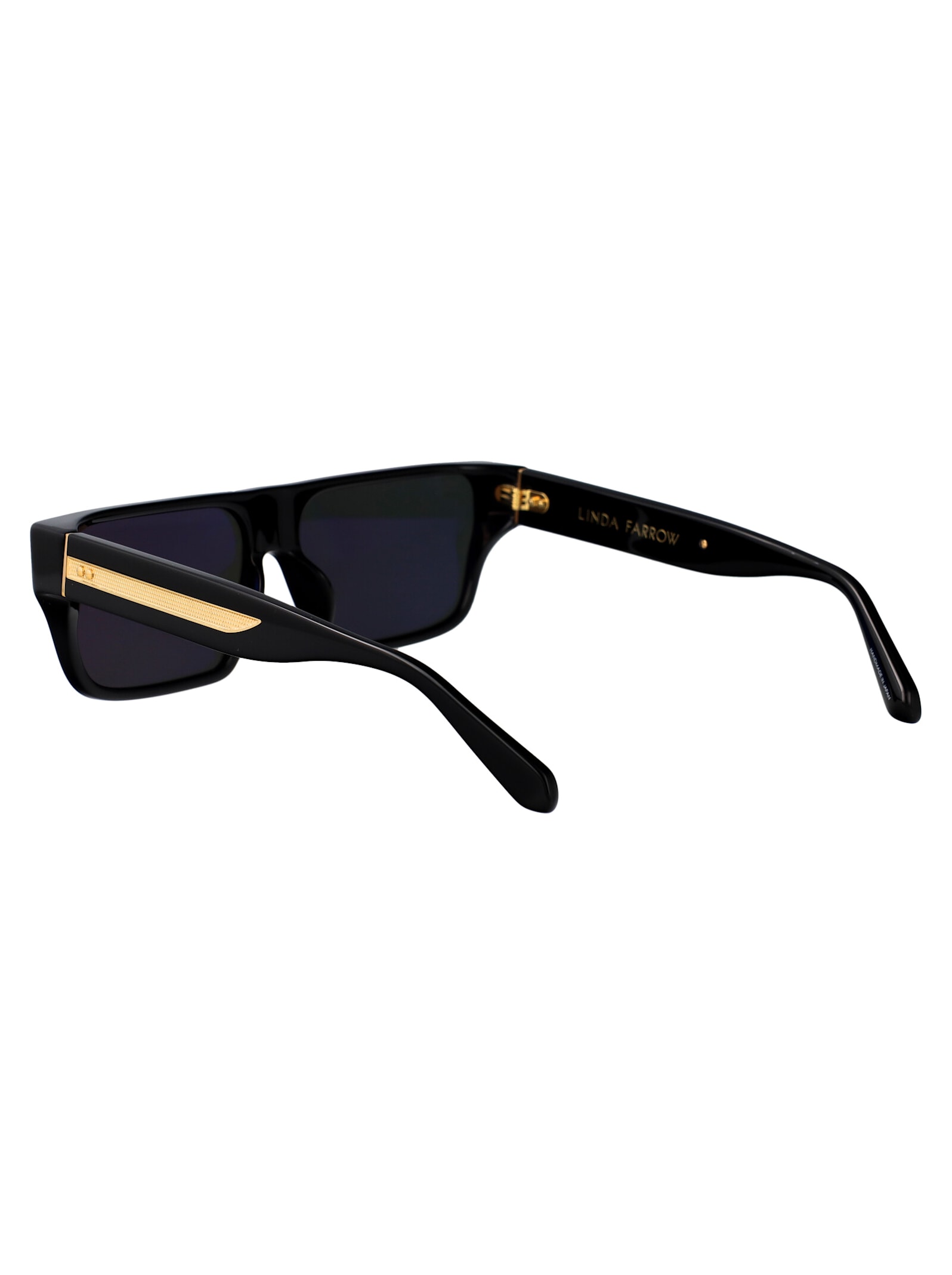 Linda Farrow Sunglasses Lfl1501 C1 Sun C1 In Black/yellowgold/grey