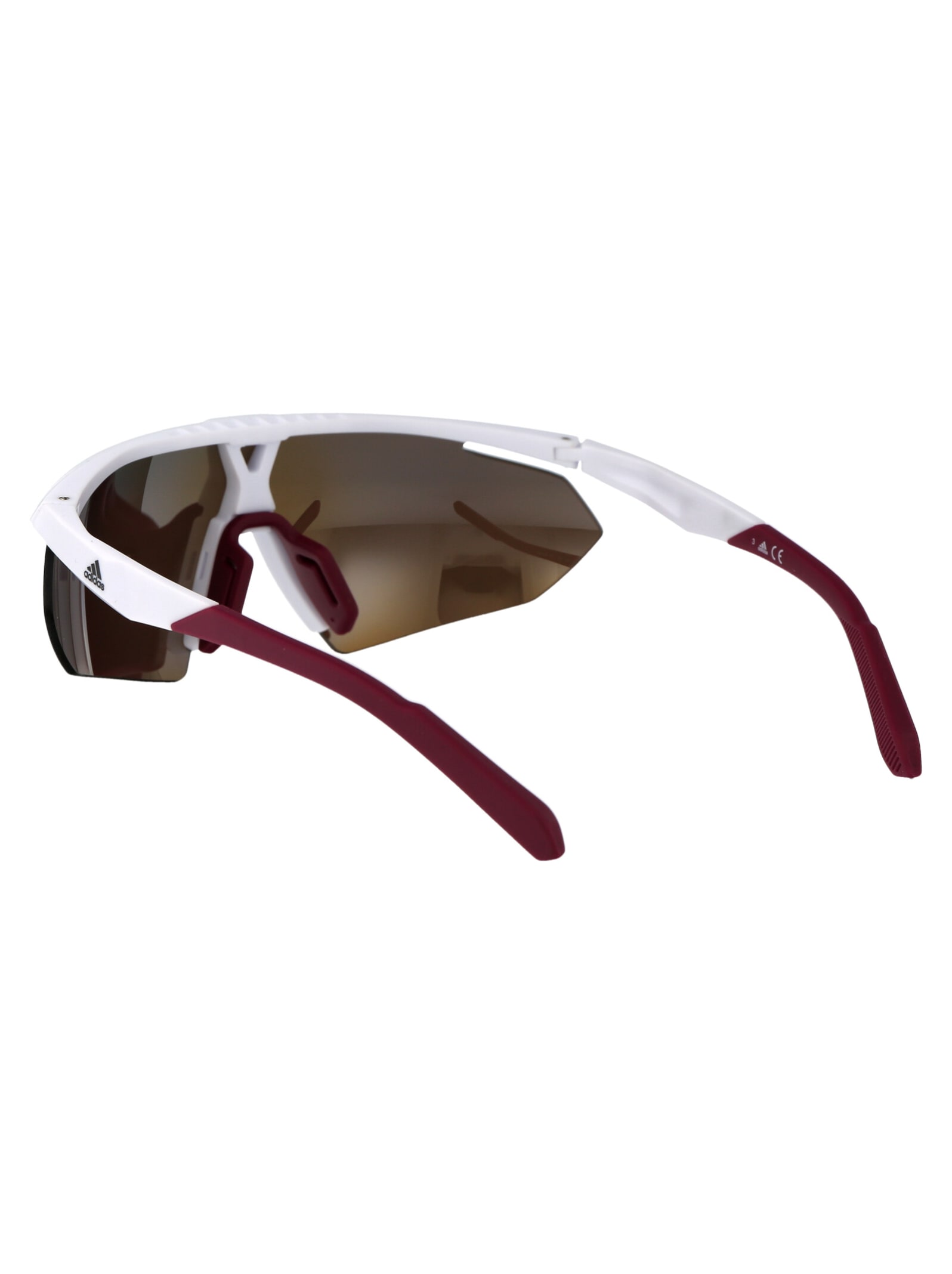 Shop Adidas Originals Sp0015 Sunglasses In 21l Bianco/roviex Specchiato