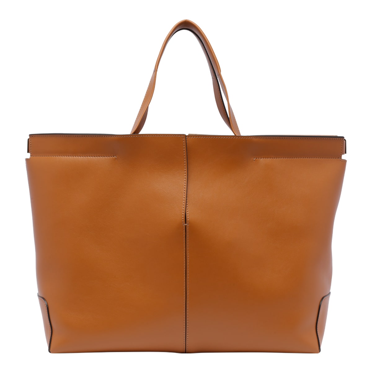 Shop Tod's Di Bag Folio Shopping Bag In Brown