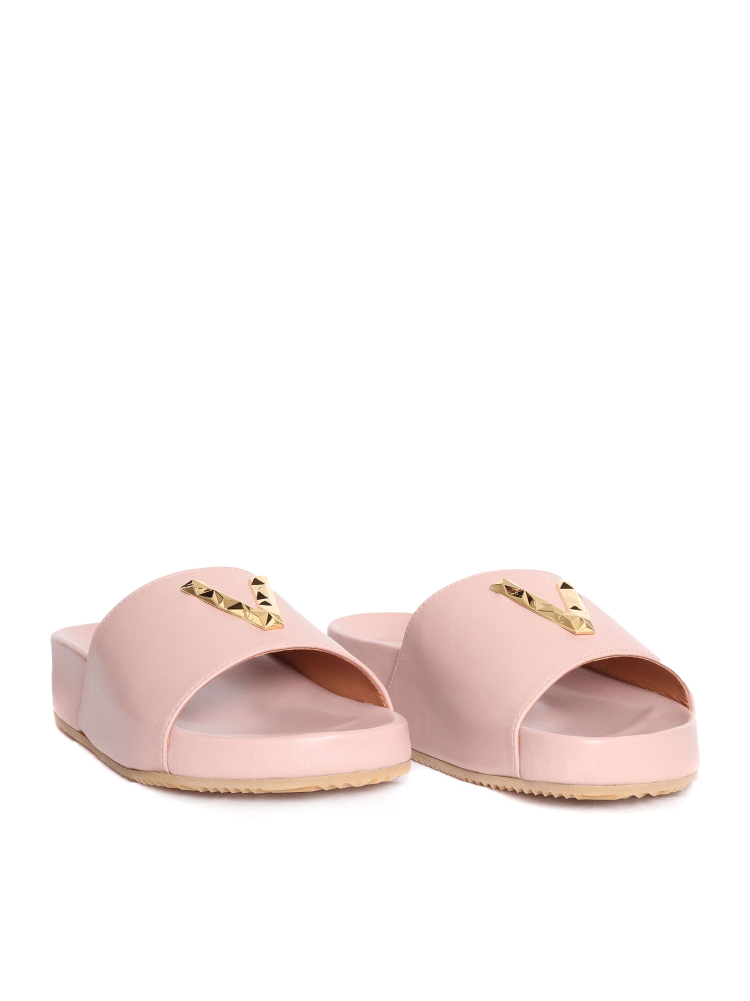 VIA ROMA 15 JEWEL PINK SLIPPERS