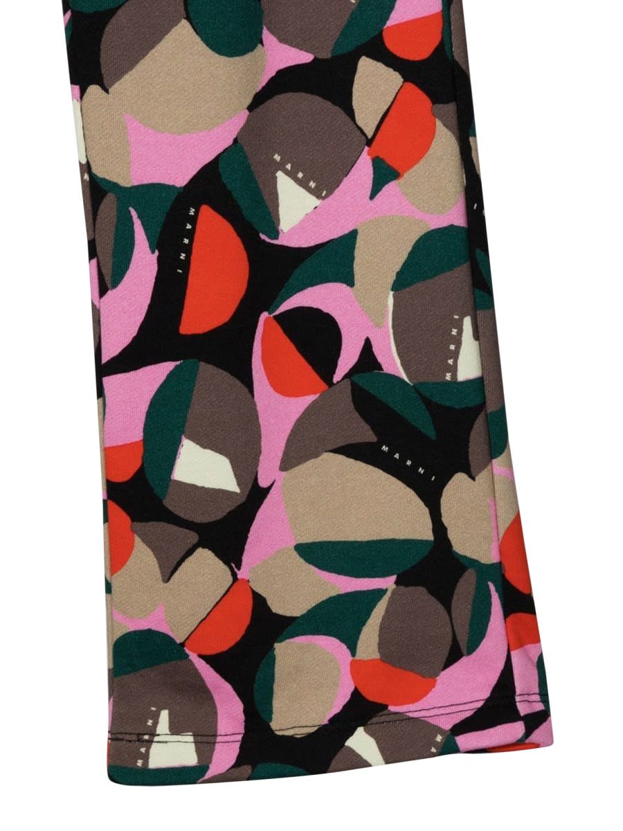 Shop Marni Patterned Pants In Multicolour