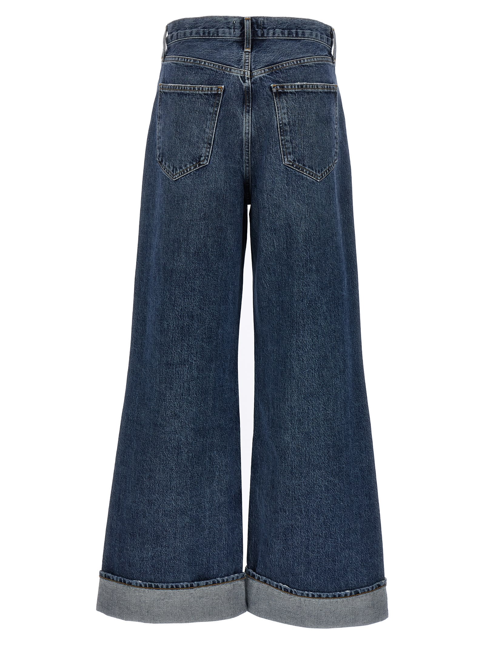 Shop Agolde Dame Jeans In Blue