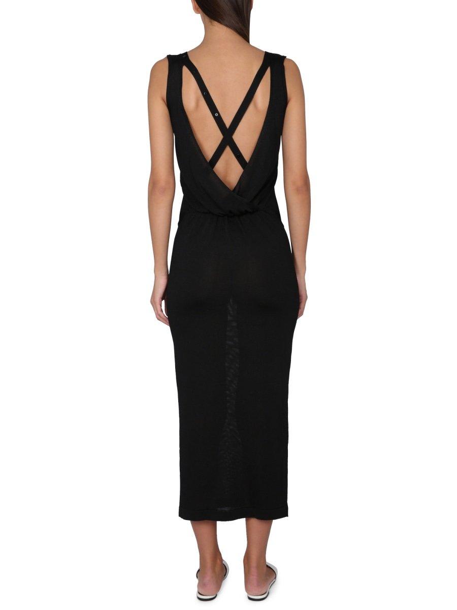 Tom Ford Black Slinky Maxi Dress In Black