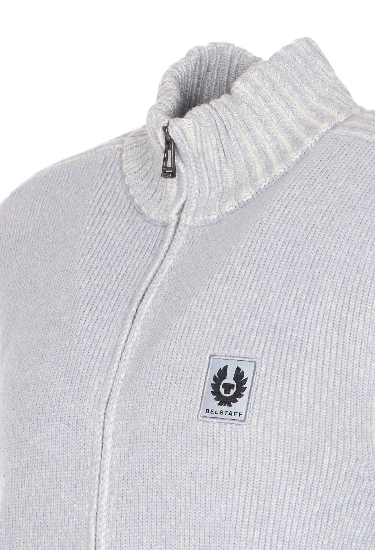 Belstaff The Seasonal Watch Full-zip Sweater In Gray