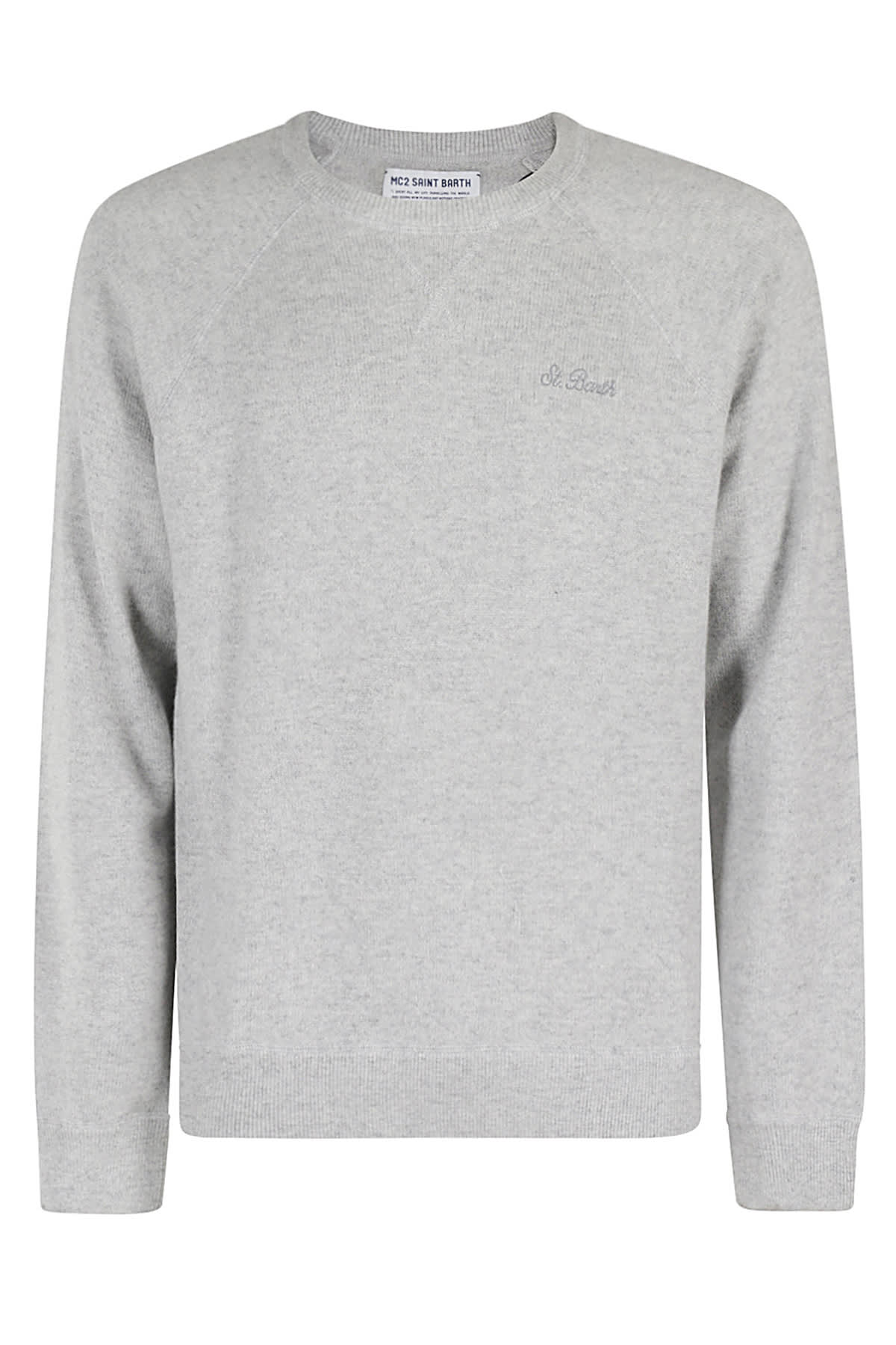 Mc2 Saint Barth Maglia G Collo Taglio Felpa Lana Cash In ml Light Melange