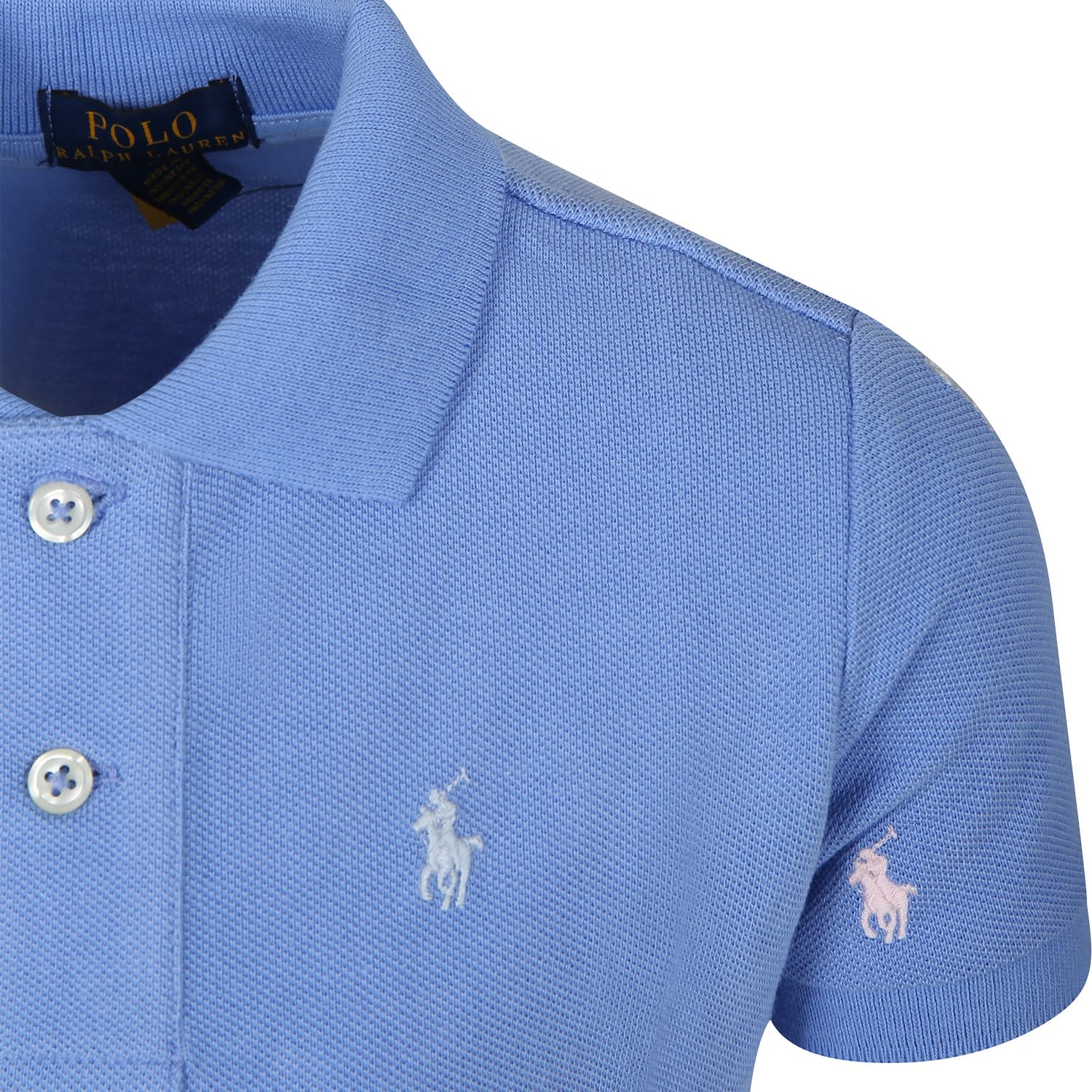 Shop Ralph Lauren Polo Bleu Ciel Pour Garçon Avec Poney In Light Blue
