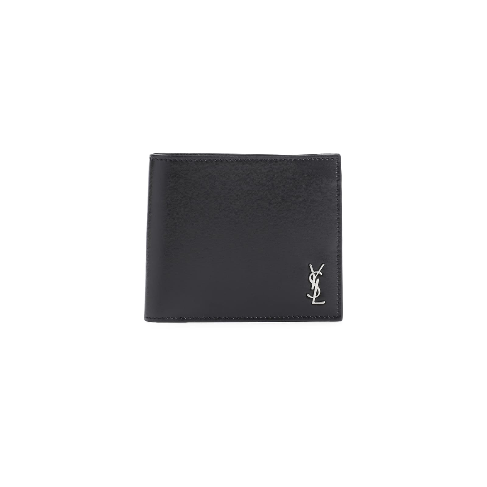 Shop Saint Laurent Wallet In Nero