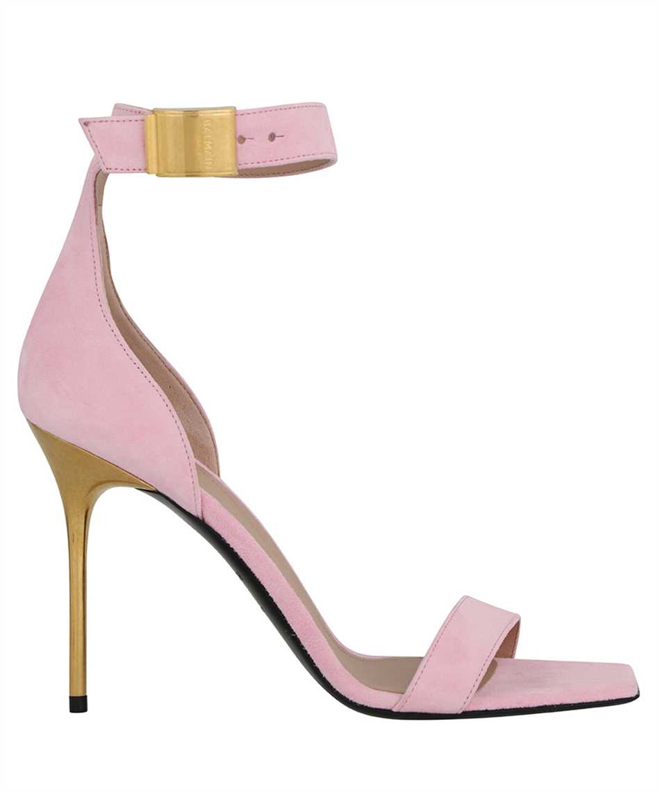 Shop Balmain Heeled Sandals In Pink