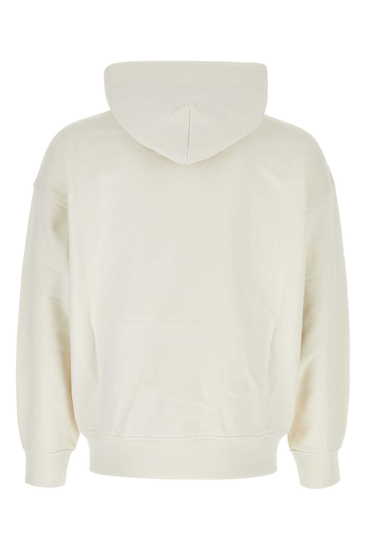 Shop Polo Ralph Lauren Ivory Cotton Blend Sweatshirt In Nevis