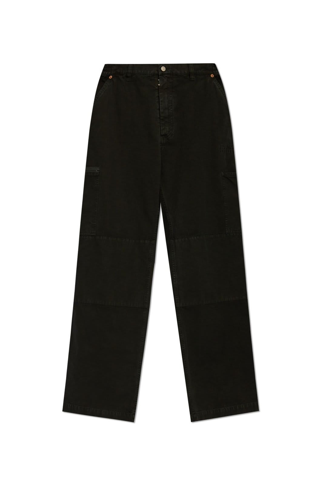 Numbers-motif Wide-leg Trousers