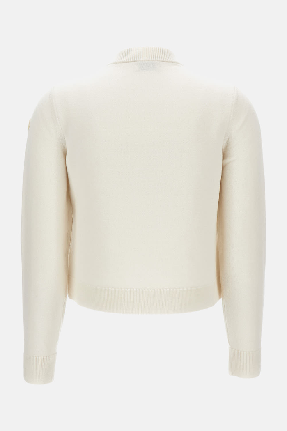 Moncler Padded Zip-up Cardigan In White
