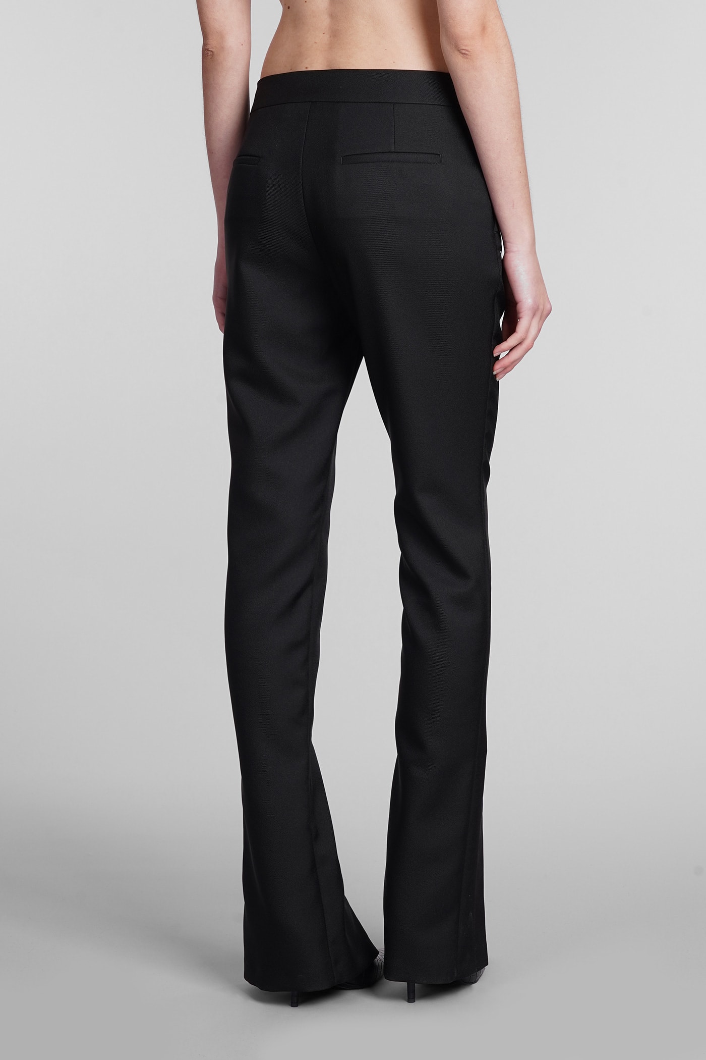 Shop Off-white Pants In Black Polyester