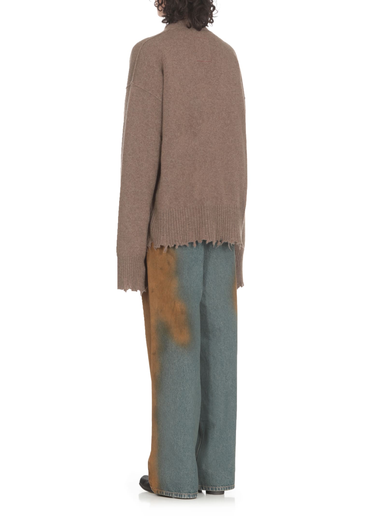 Shop Uma Wang Cashmere Cardigan In Brown