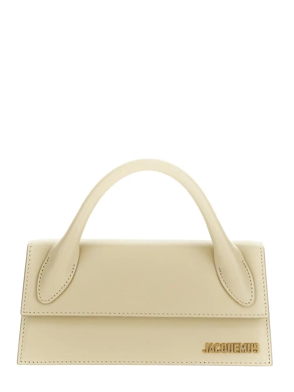 Shop Jacquemus Le Chiquito Long Handbag In Ivory