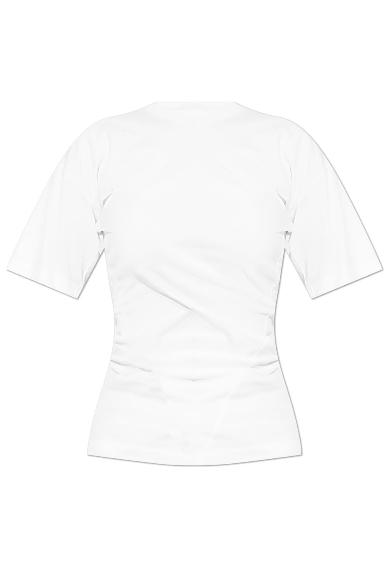 Shop Totême Toteme Cotton T-shirt In 059 White