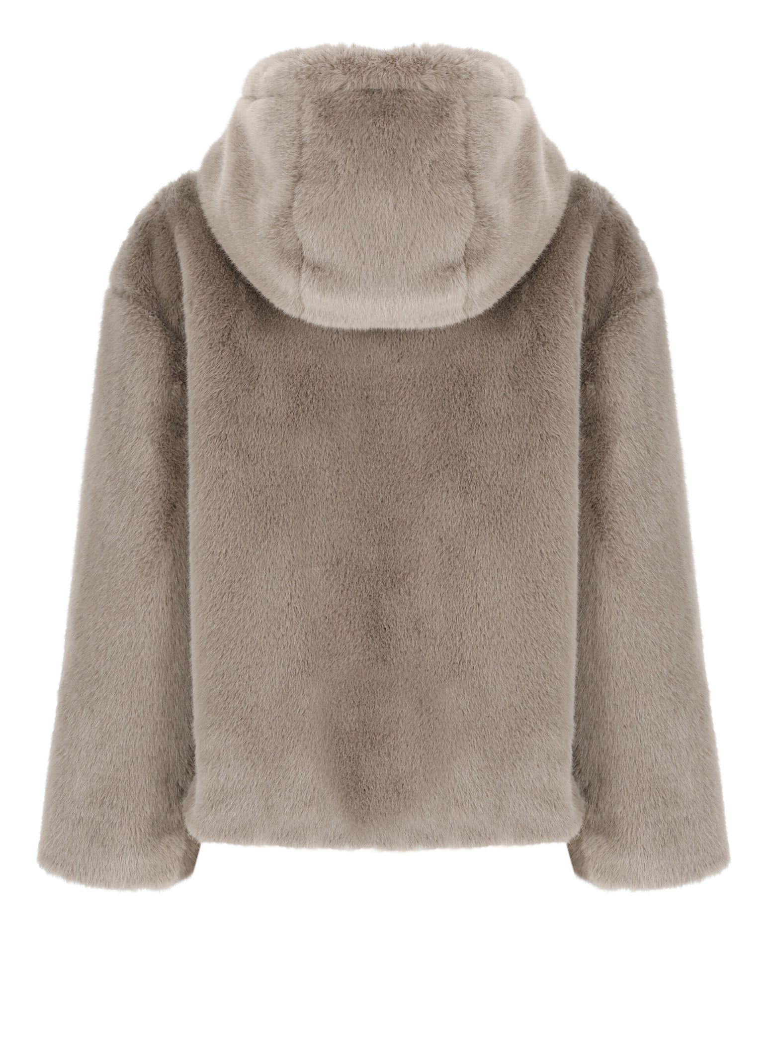 HERNO FAUX MINK FUR JACKET 