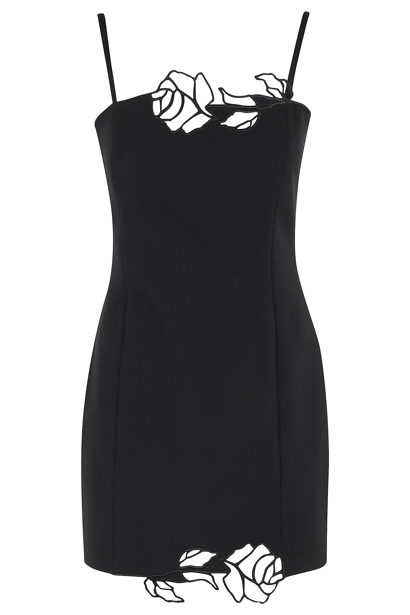 Emb Cadi Crepe Dress
