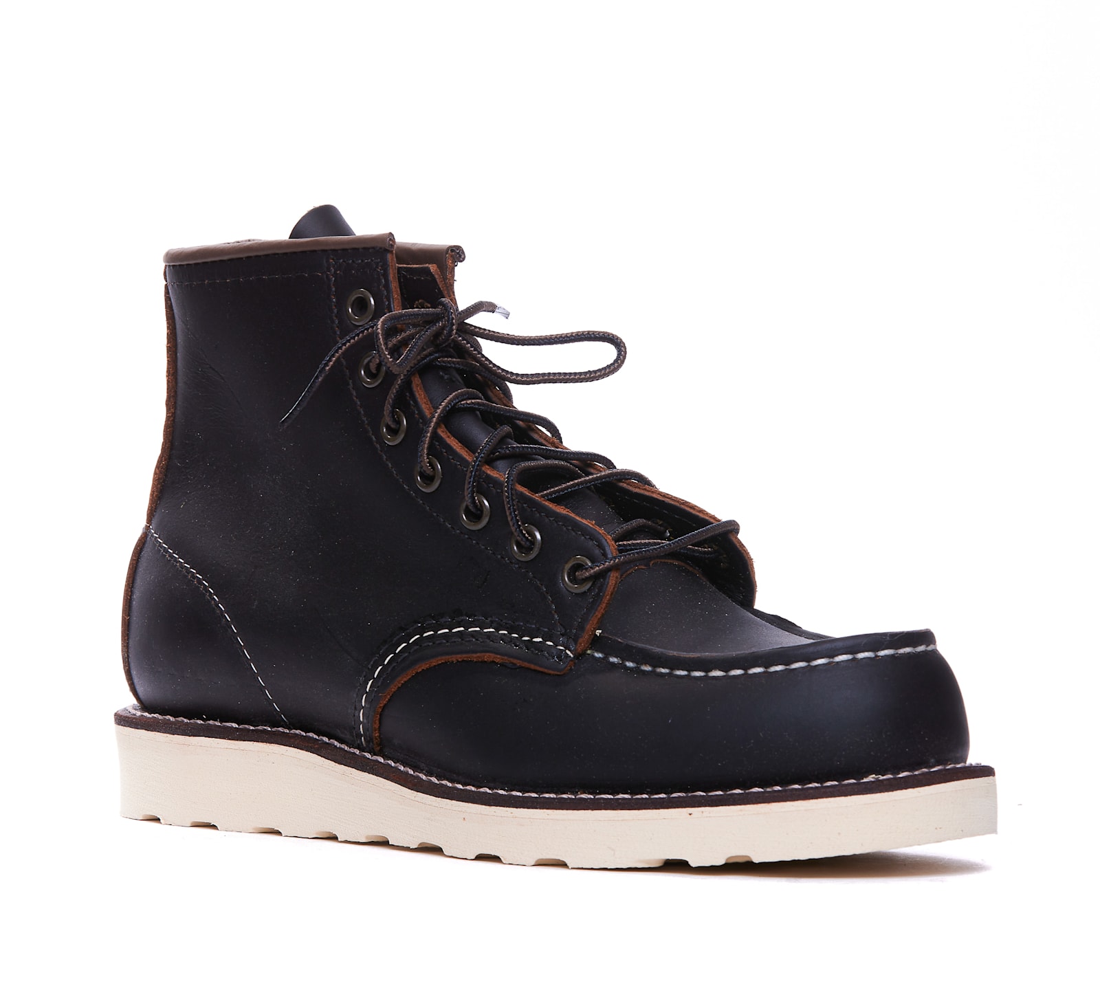 Red Wing Classic Moc Laced Shoes In Black