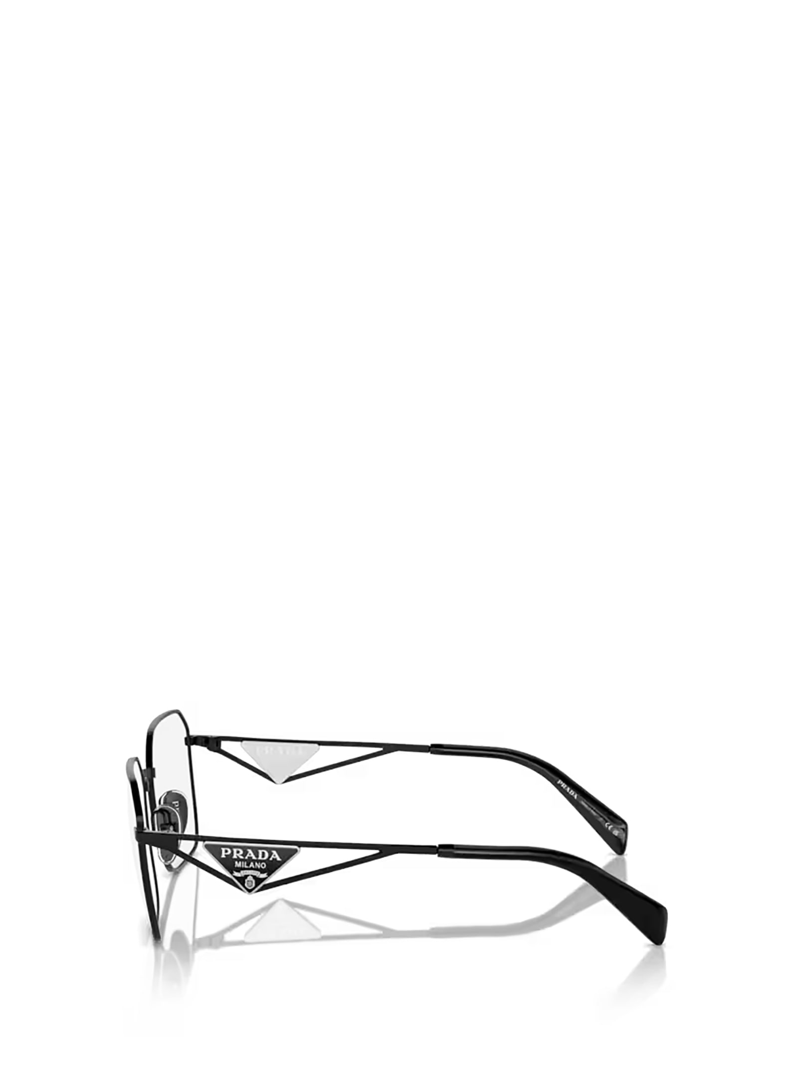 Shop Prada Pr A51v Black Glasses
