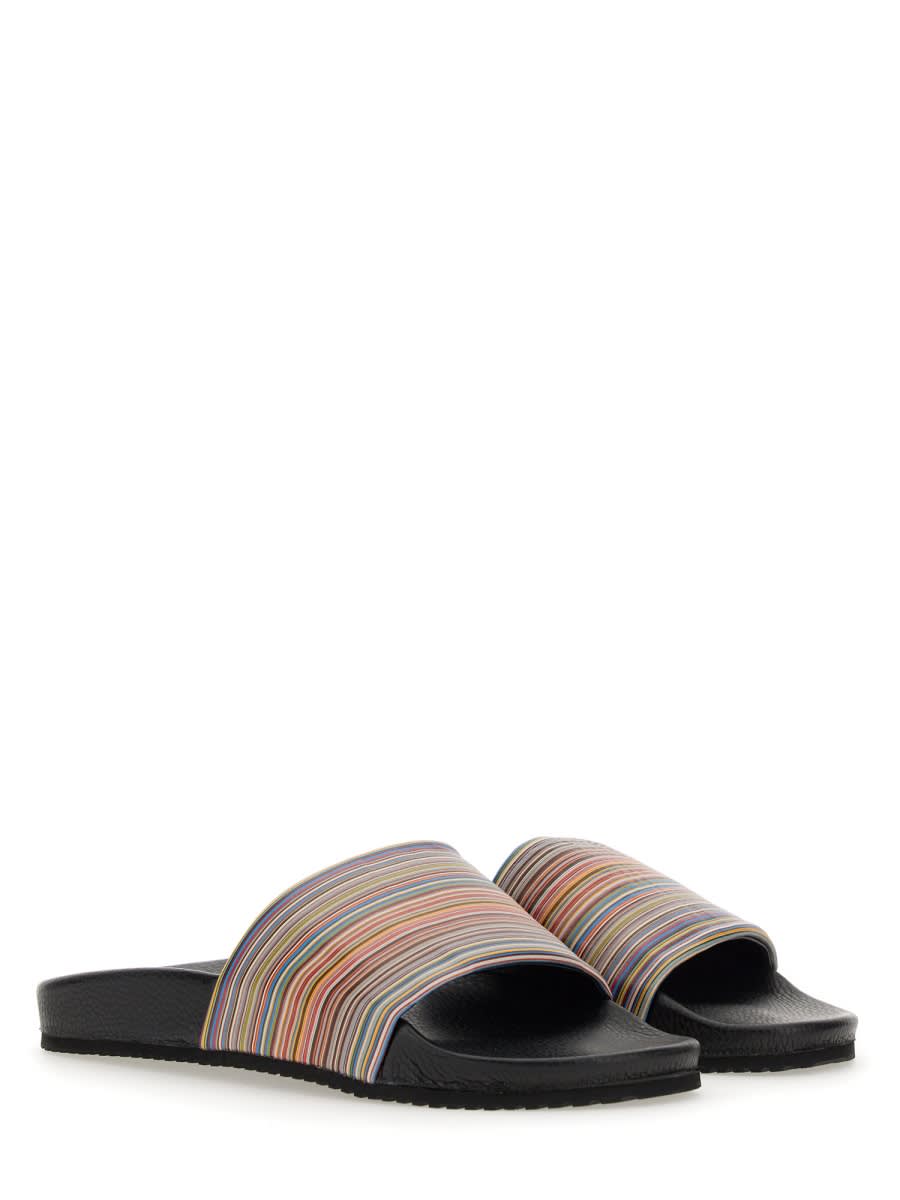 Shop Paul Smith Slide Sandal In Multicolour
