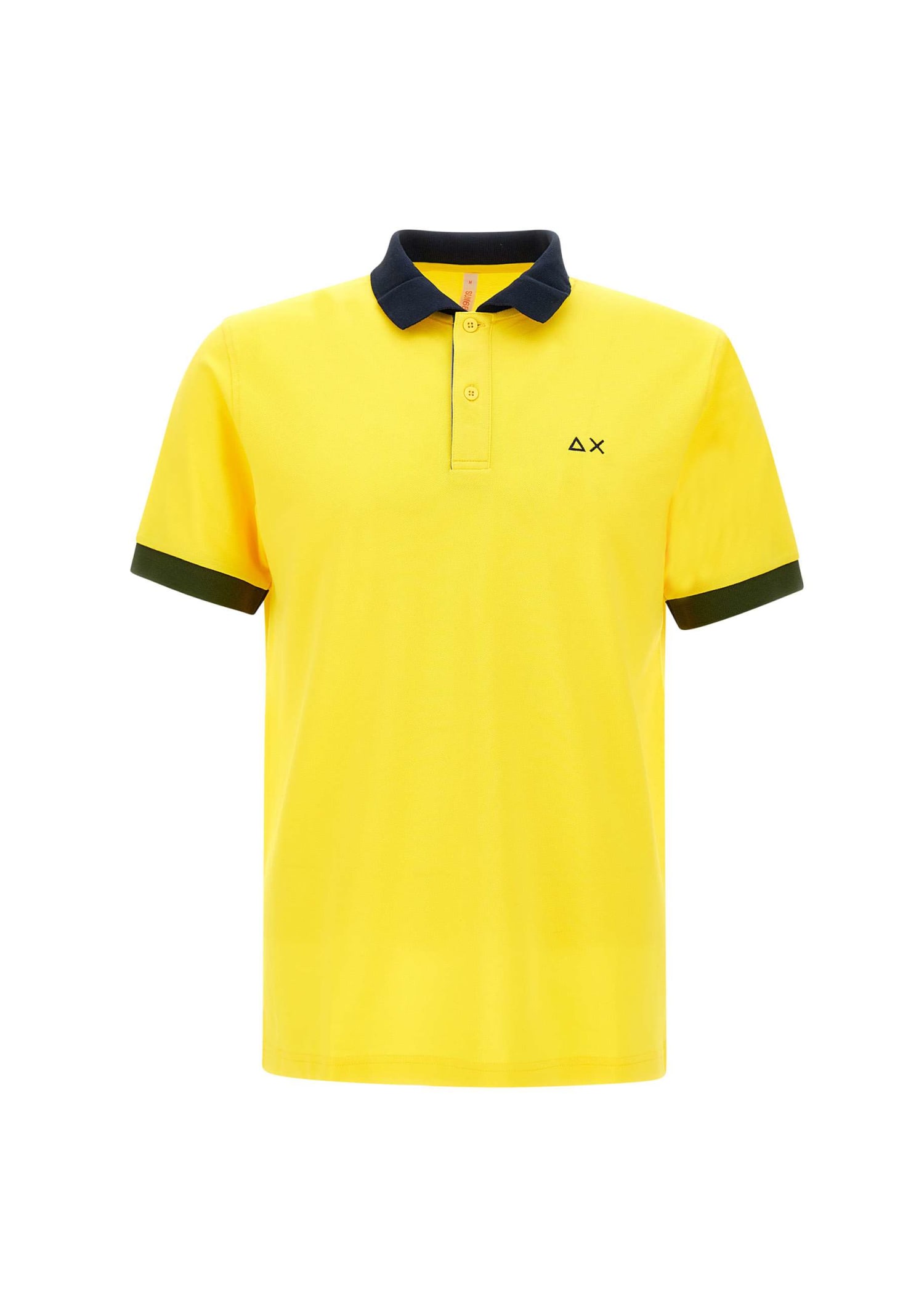 Shop Sun 68 3-colors Cotton Polo Shirt In Yellow