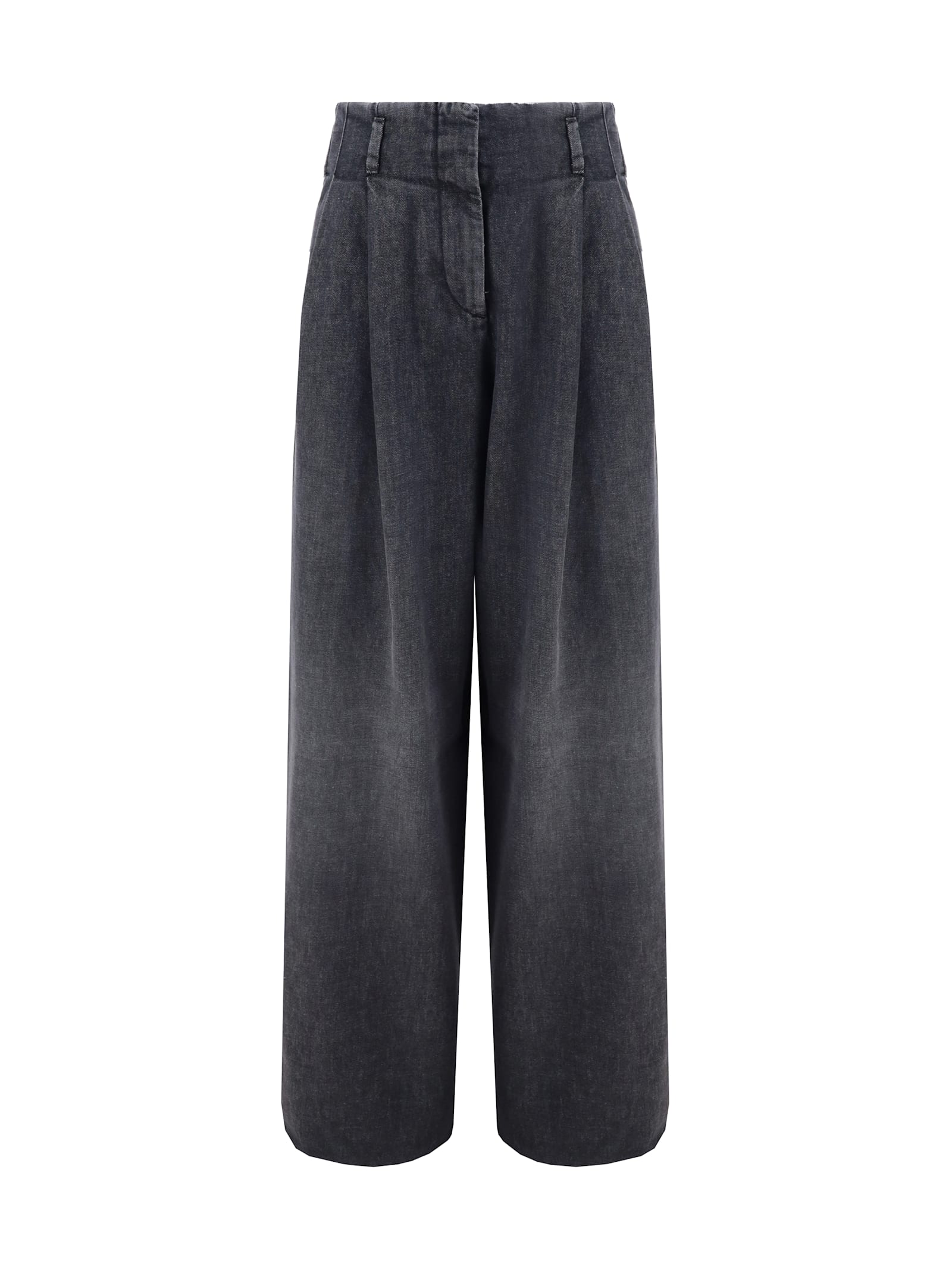 Shop Golden Goose Denim Pants In Black