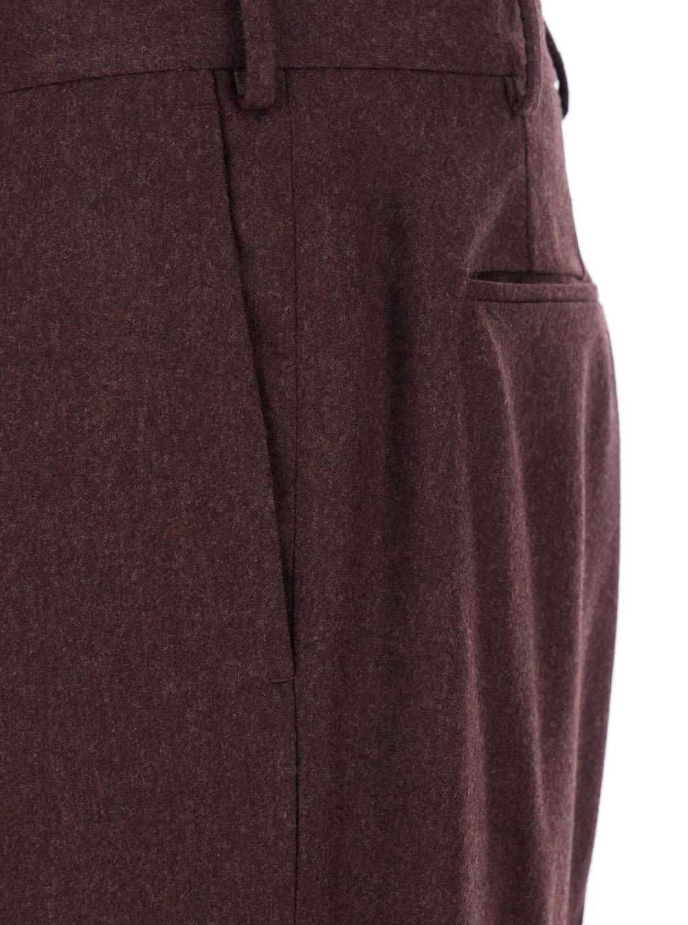 Pt Torino Pleated Trousers In Burgundy