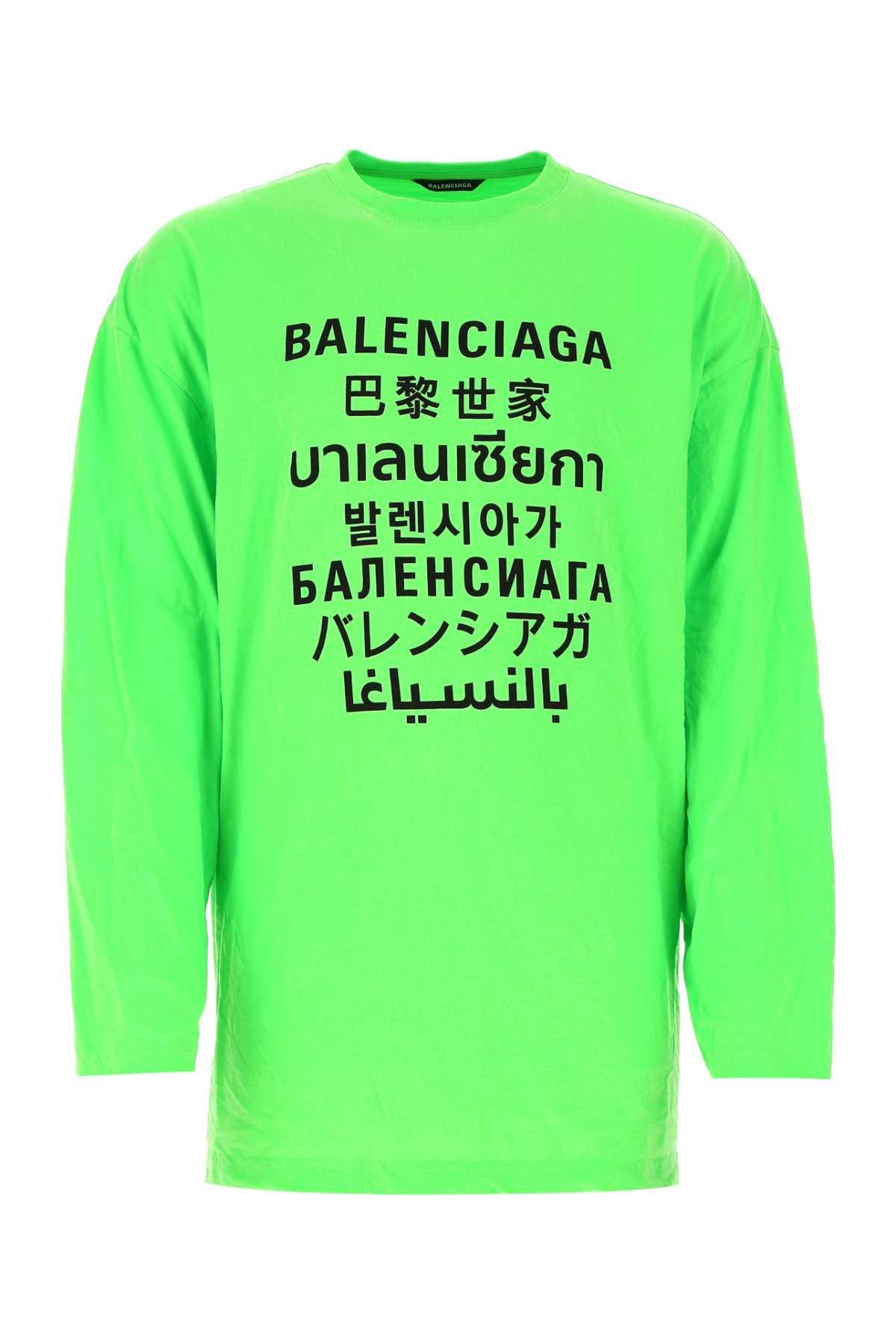 Balenciaga Languages Oversized Long-sleeve T-shirt