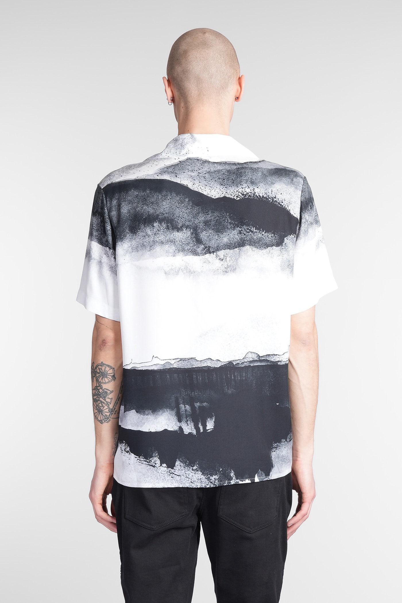 Balmain Moon Print Buttoned Shirt