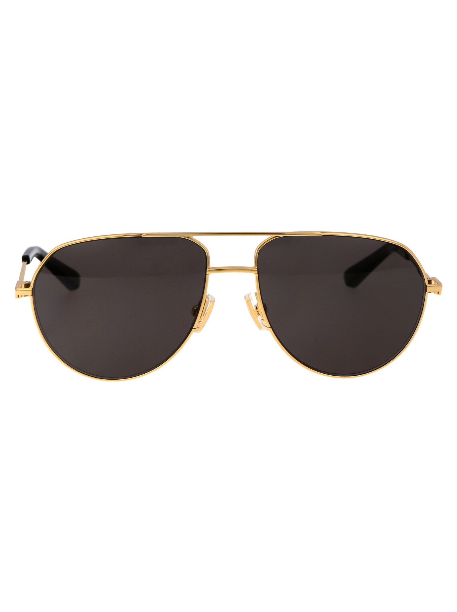 Bottega Veneta Bv1302s Sunglasses In 001 Gold Gold Grey