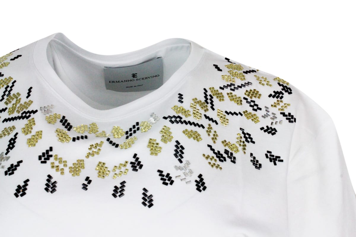 Shop Ermanno Scervino T-shirt In White