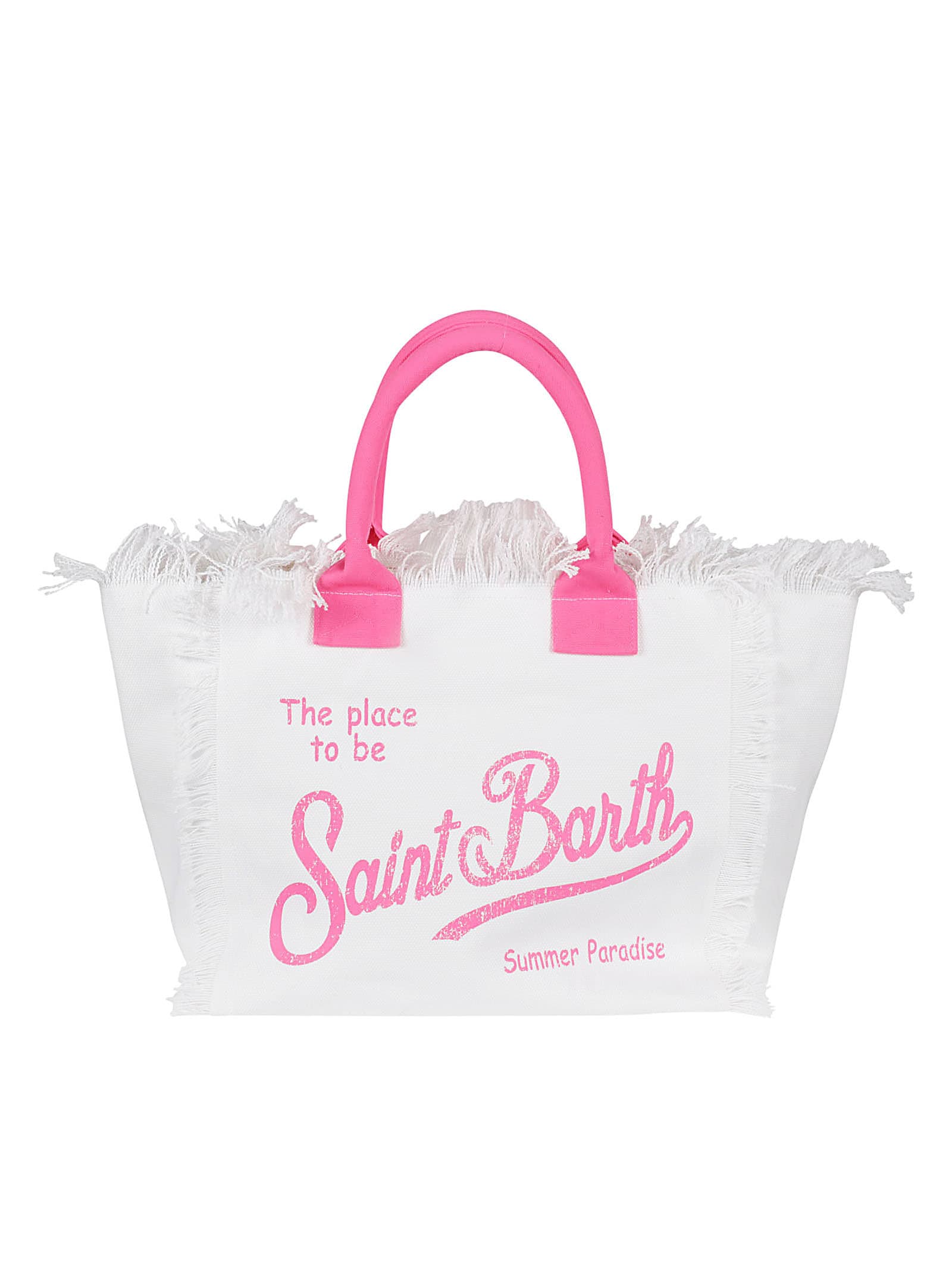 MC2 Saint Barth Vanity White And Pink Inflatable Shoulder Bag for