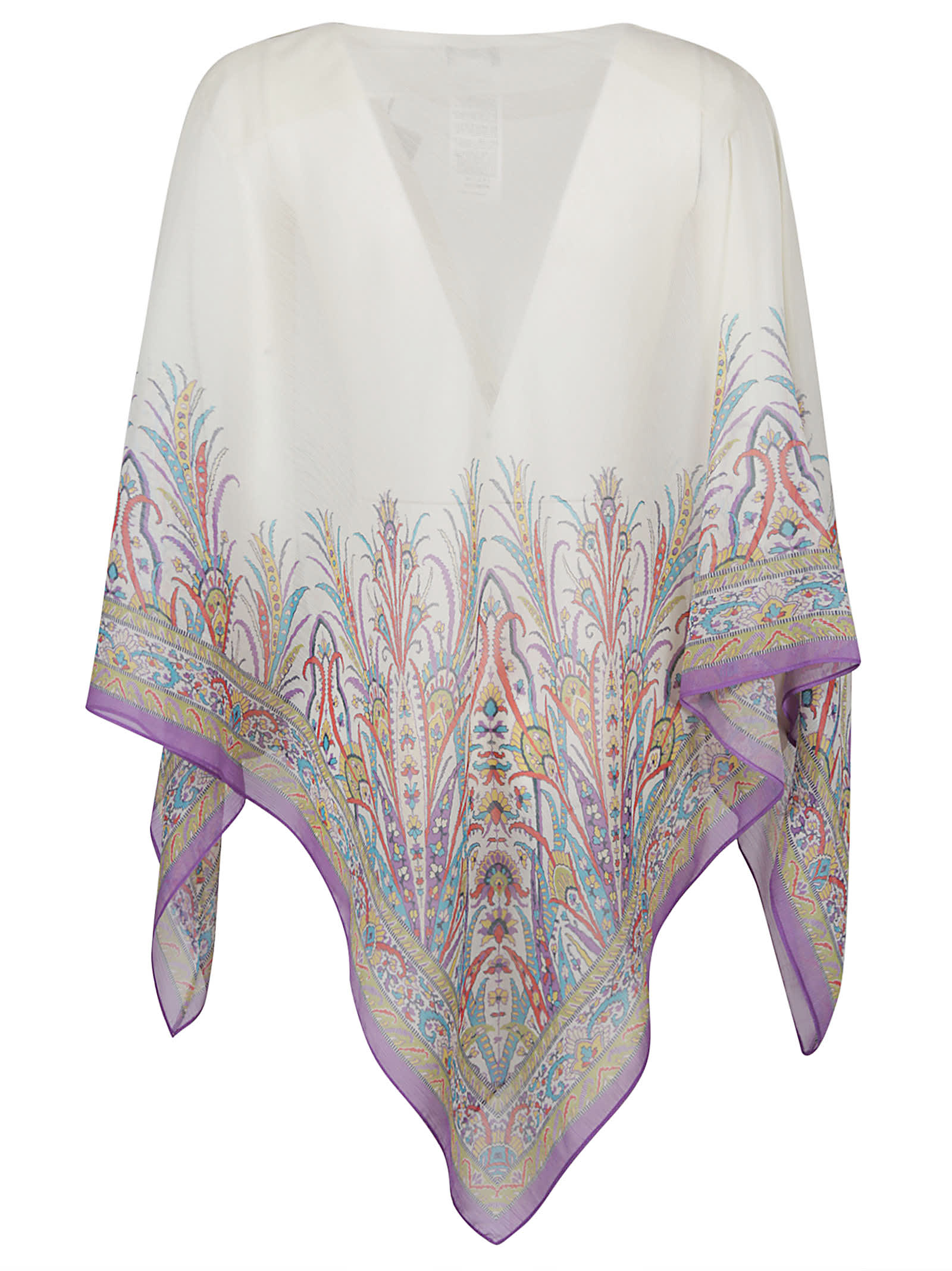 Shop Etro Beachwear Cover-ups In Bianco