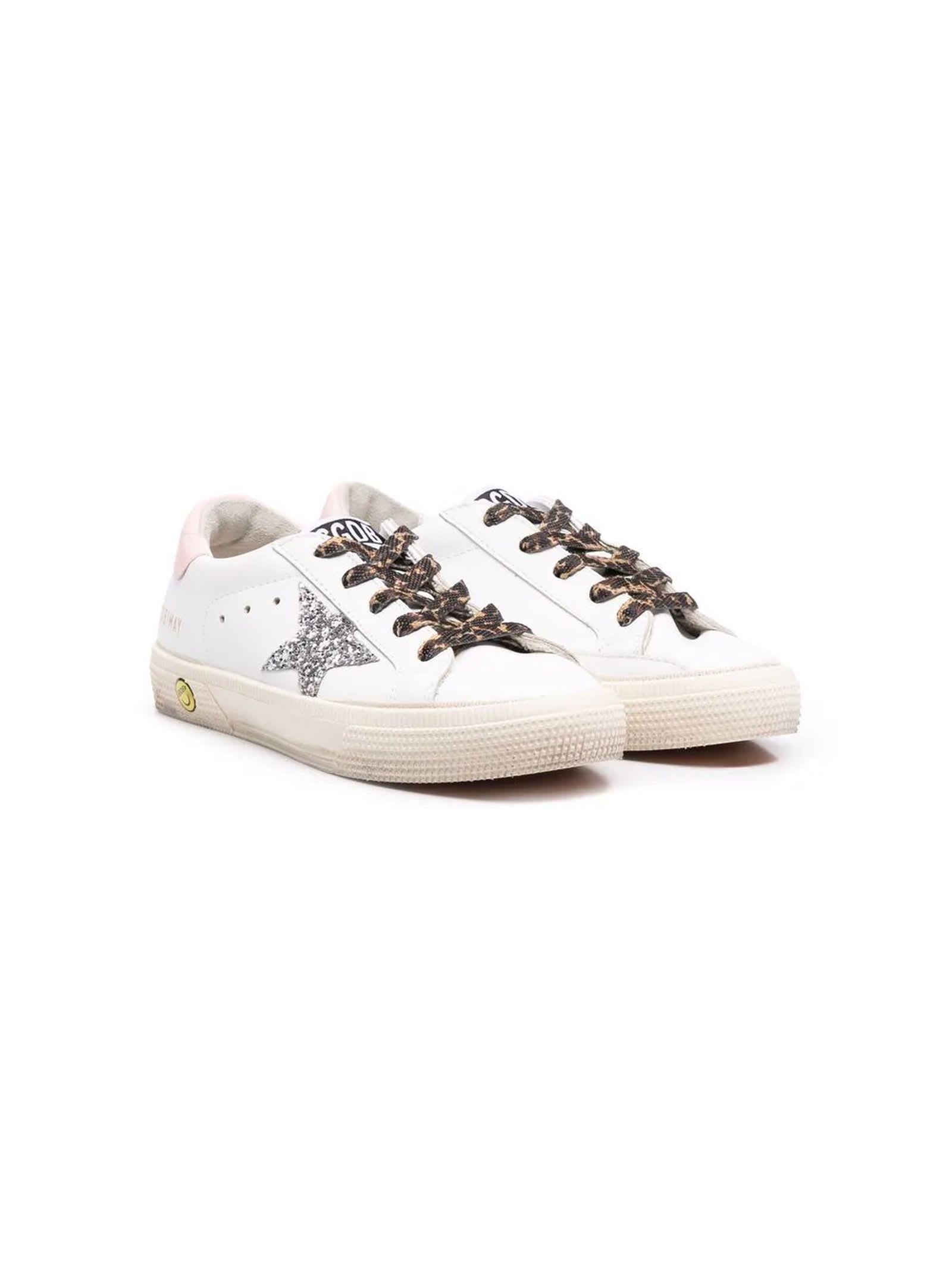 Golden Goose White Leather Superstar Sneakers