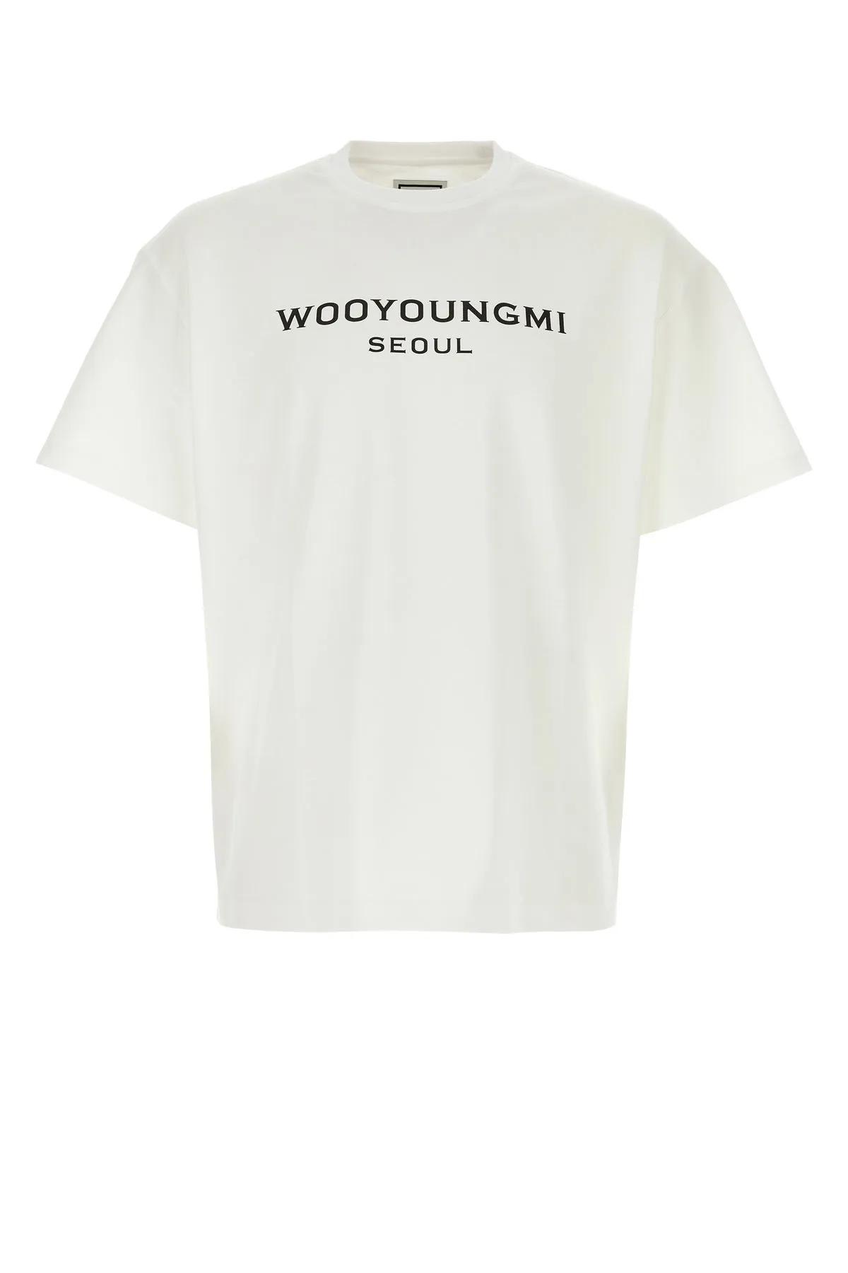 Shop Wooyoungmi White Cotton T-shirt