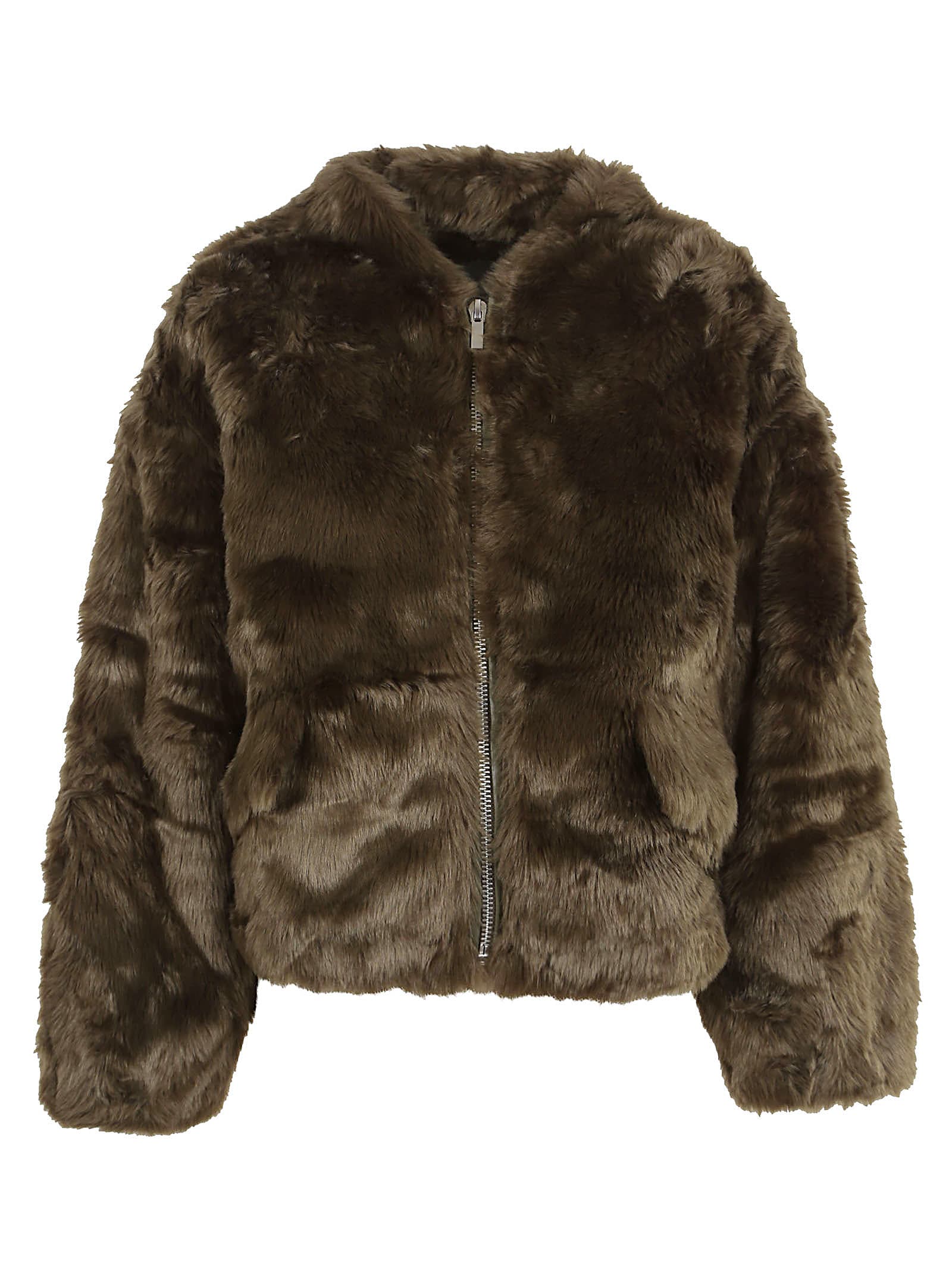 Proenza Schouler Faux Fur Cropped Jacket