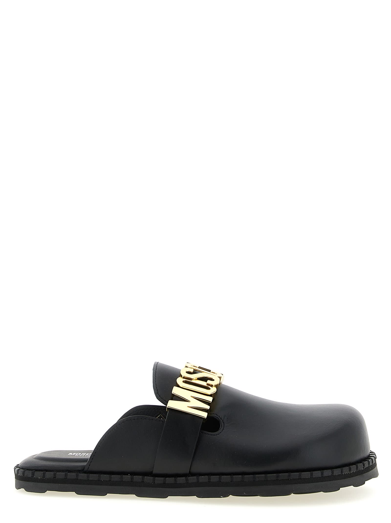 Moschino Leather Sabots