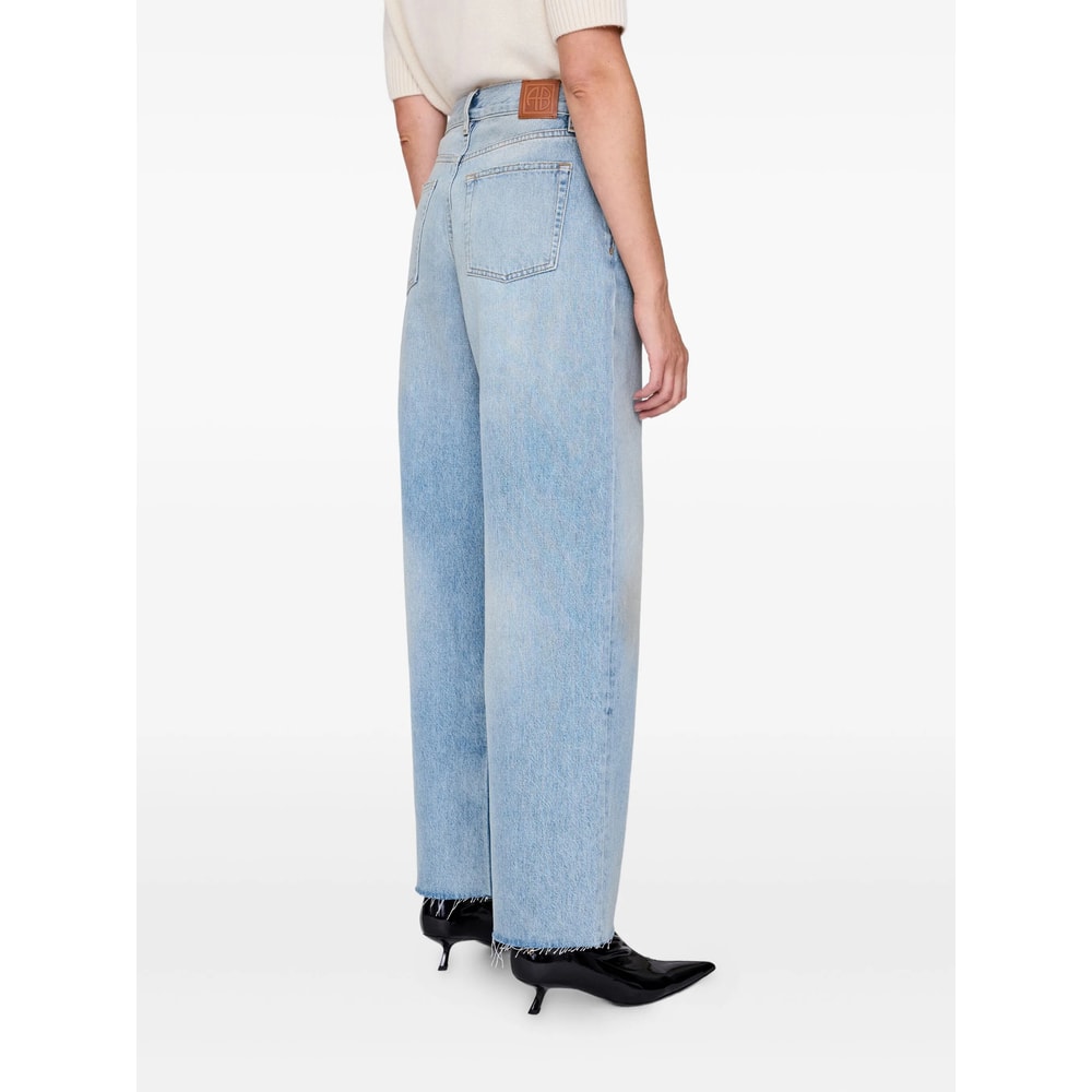 Anine Bing Denim Straight-leg Jeans In Blue