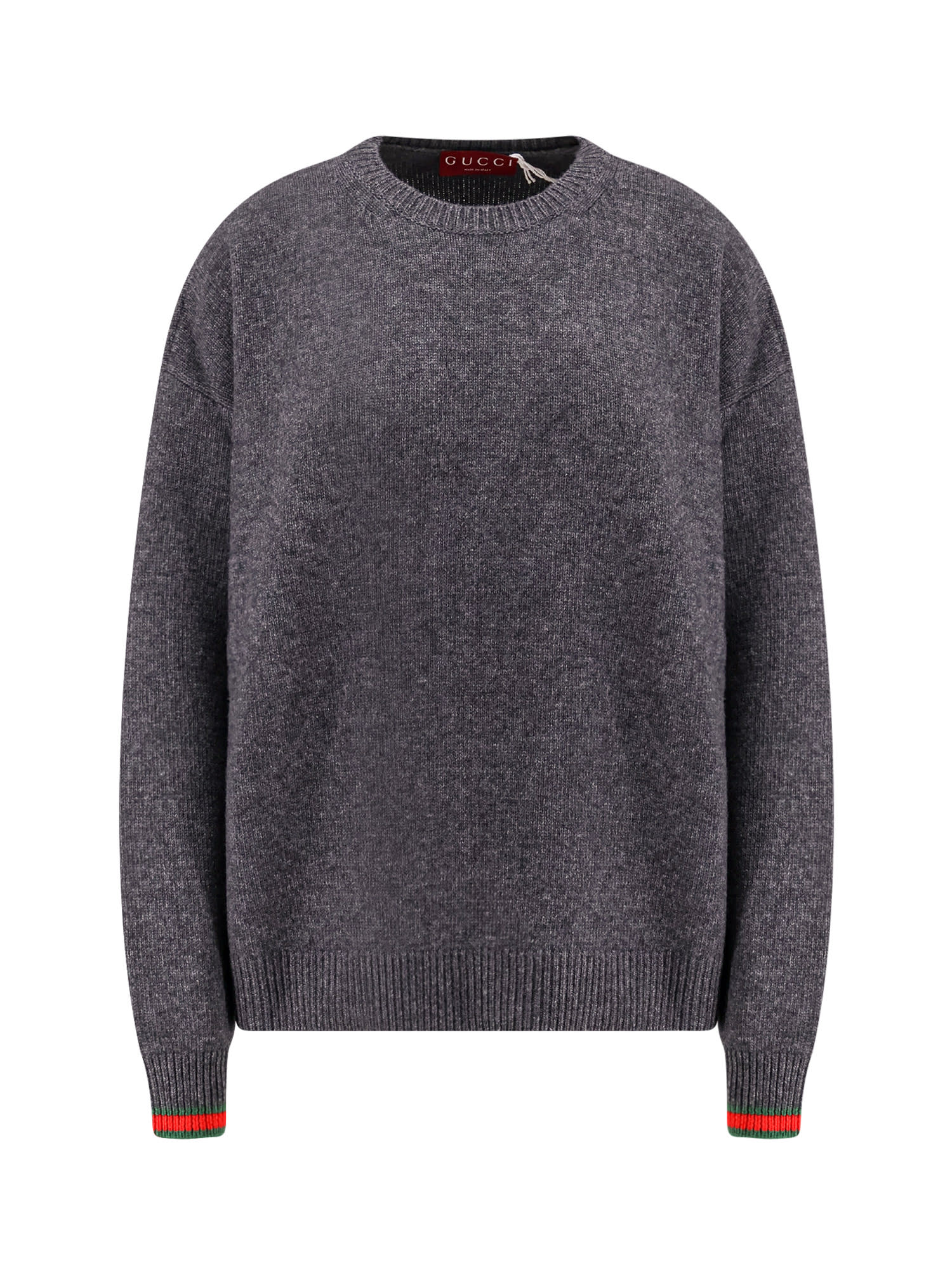 Gucci Wool And Cashmere Sweater In Charcoalgreymc