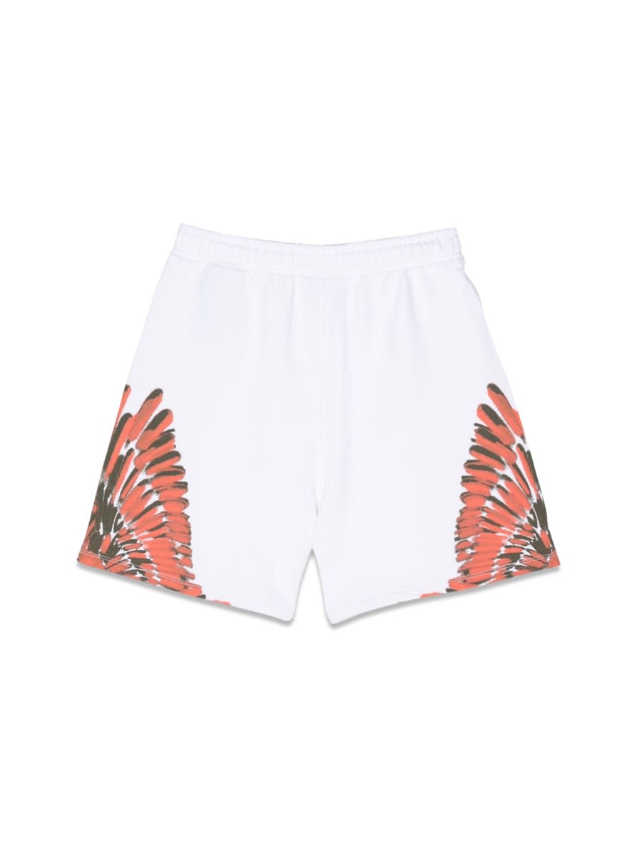 Marcelo Burlon County Of Milan Wings Sweatshorts In White