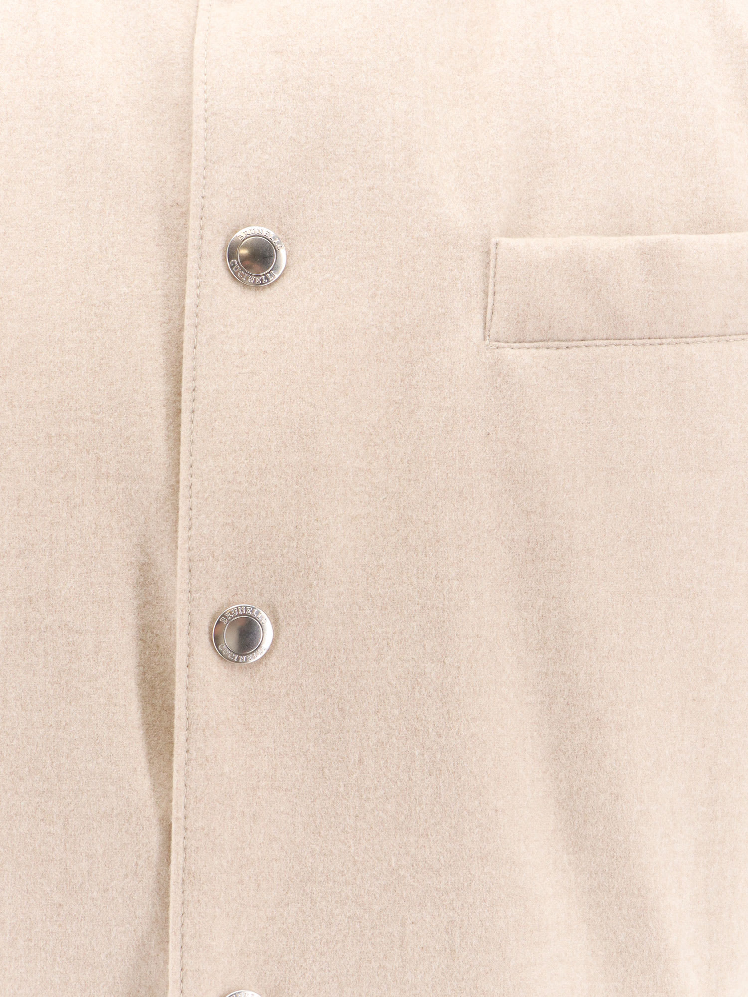 Shop Brunello Cucinelli Jacket In Beige