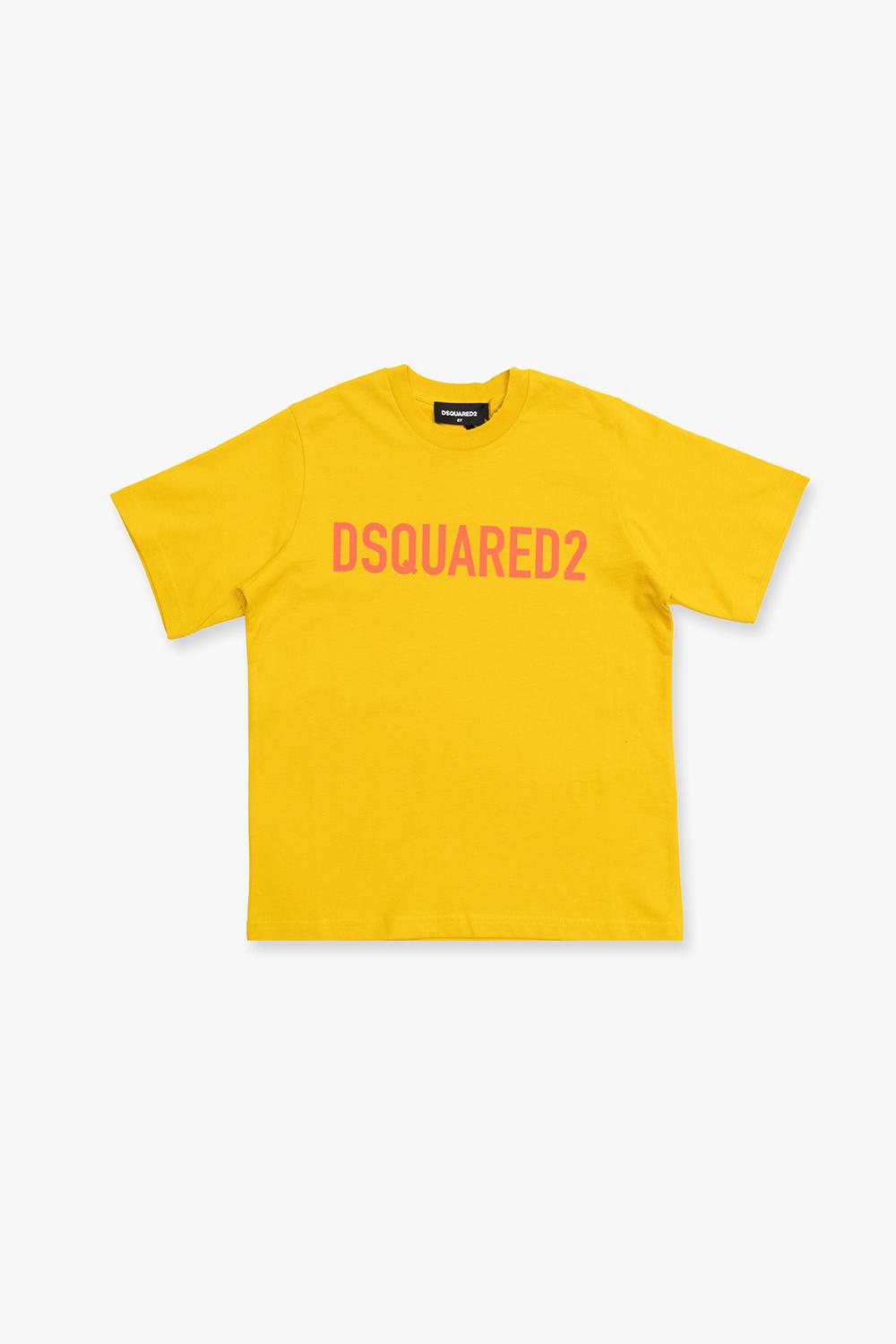 Shop Dsquared2 T-shirt With Logo In Giallo