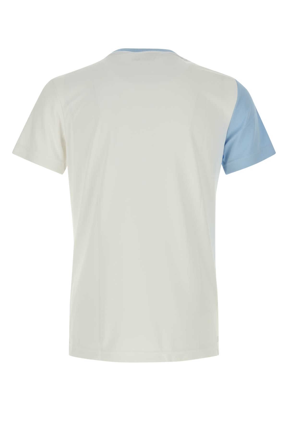 Lacoste Block Design Crew Neck Short Sleeve T-shirt In Lvi