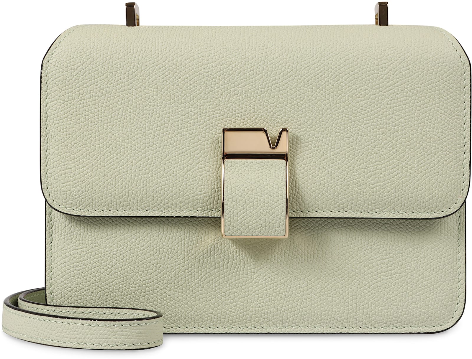 Shop Valextra Nolo Leather Mini Crossbody Bag In Green