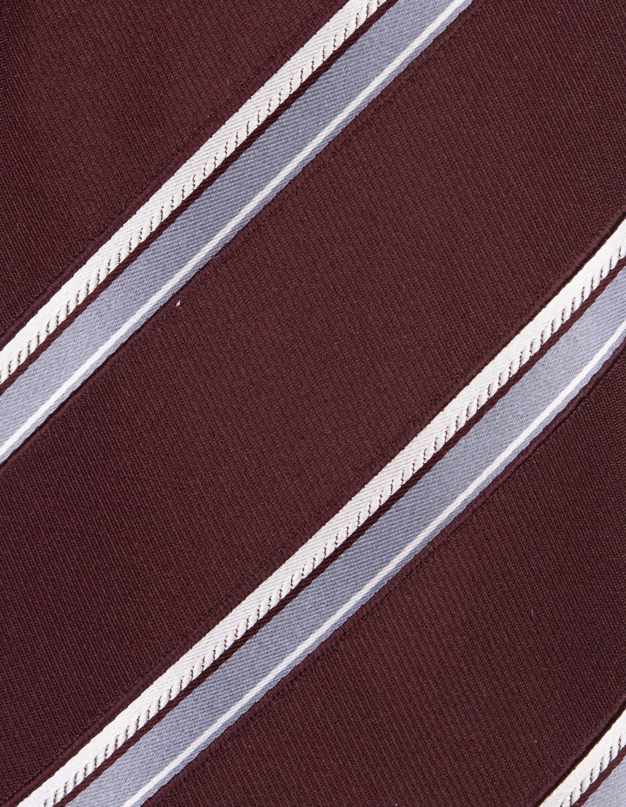 Shop Kiton Burgundy Tie With Striped Pattern In Red