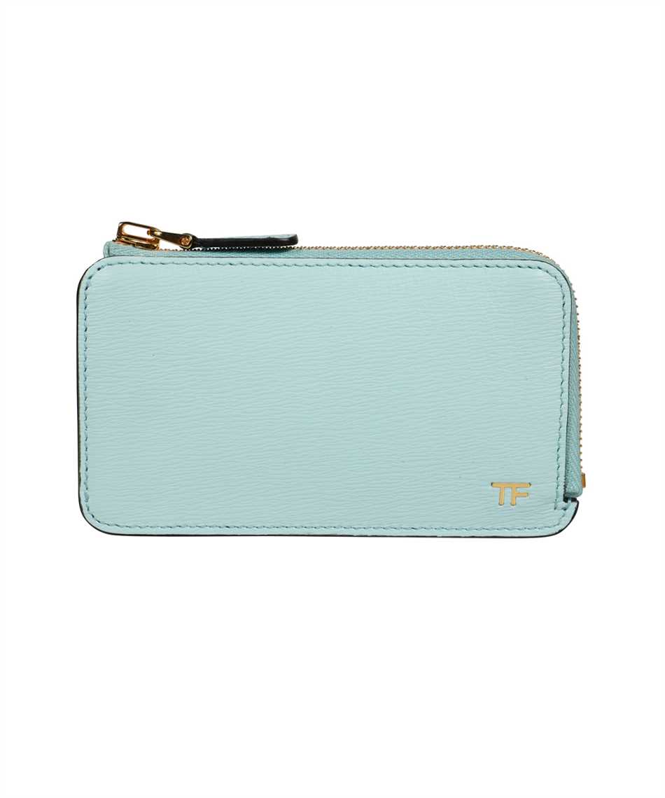 Shop Tom Ford Printed Leather Wallet In Blue