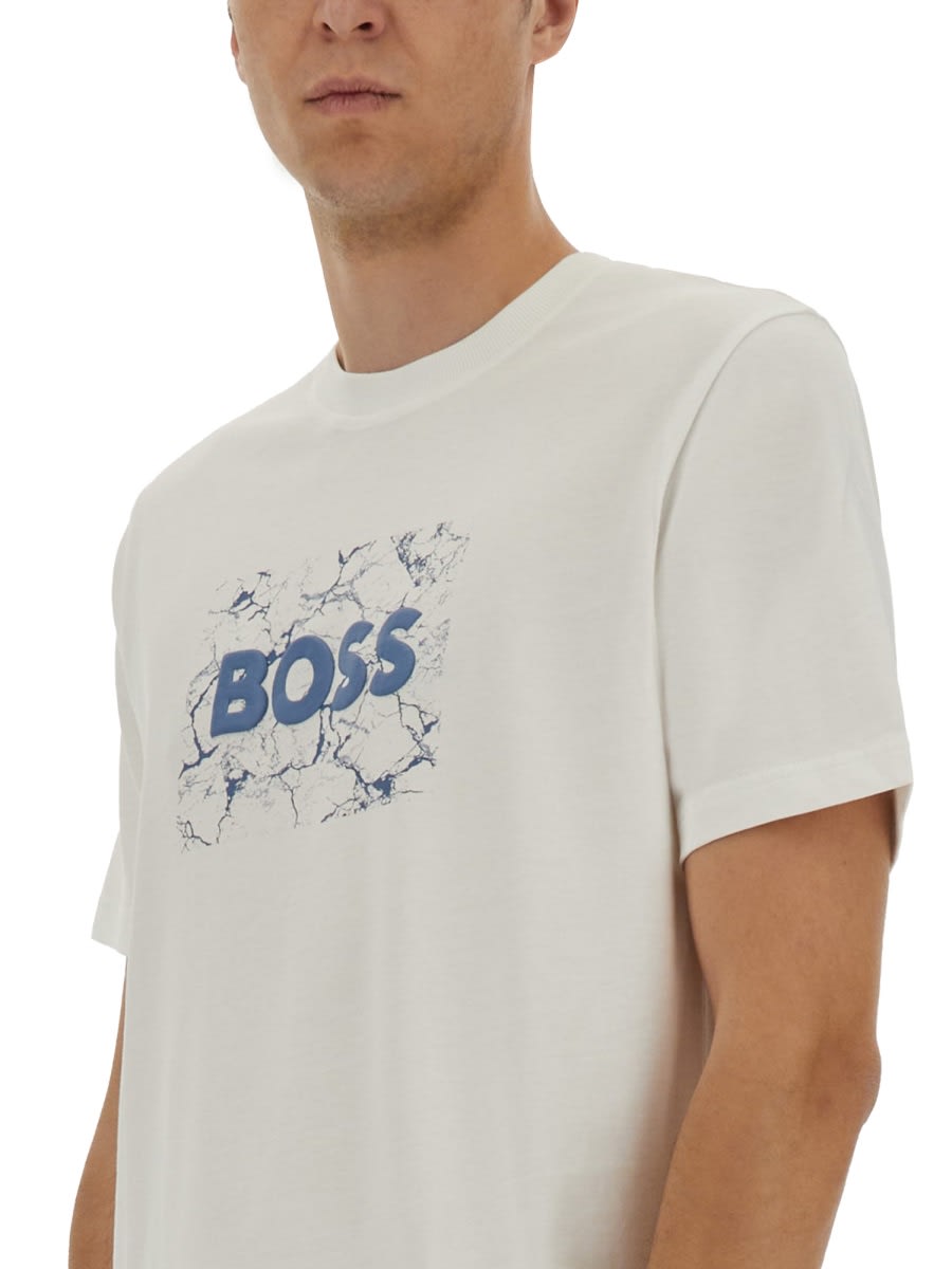 Hugo Boss Graphic Print Crew Neck Short Sleeve T-shirt